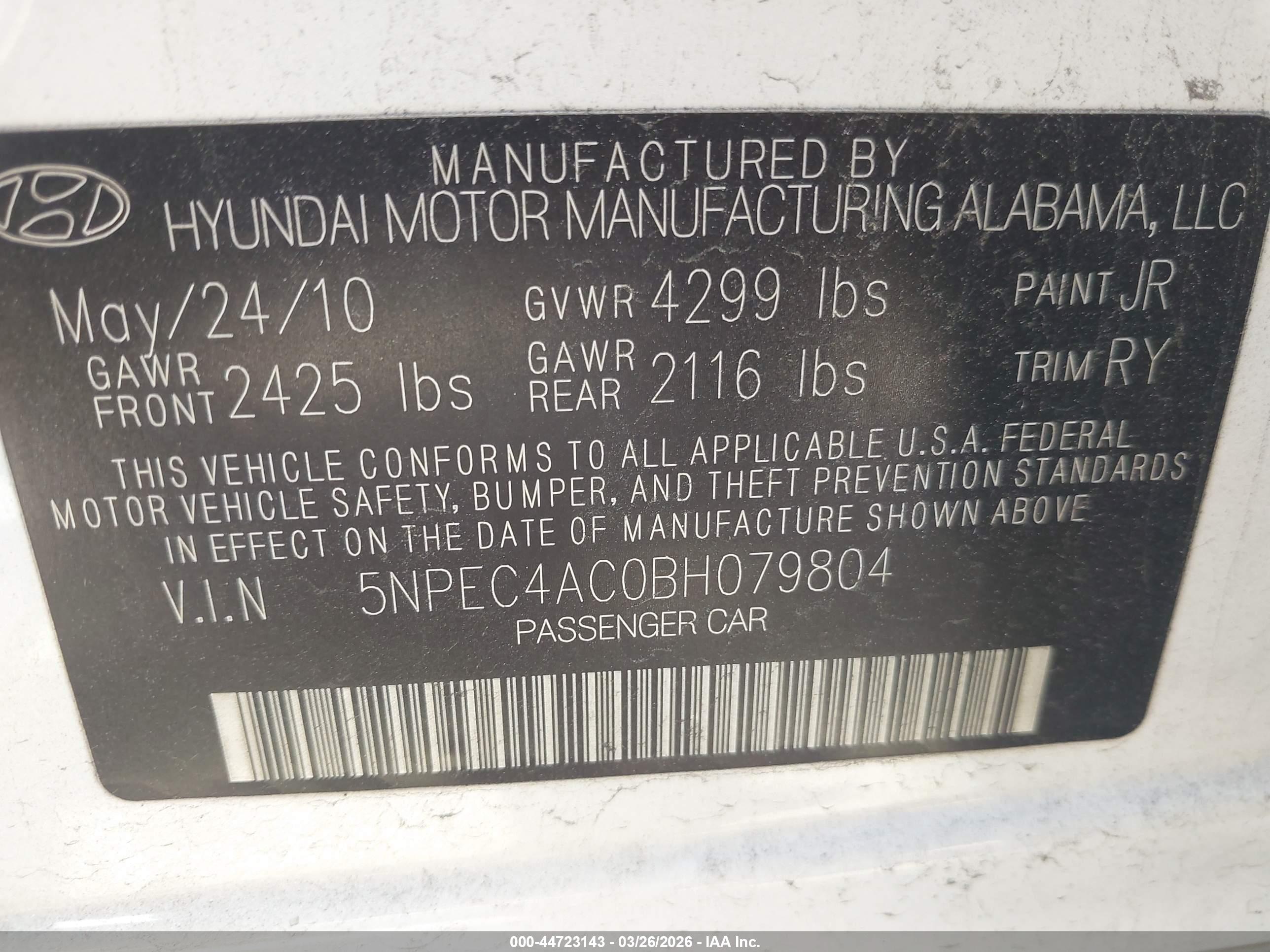 HYUNDAI SONATA image 9