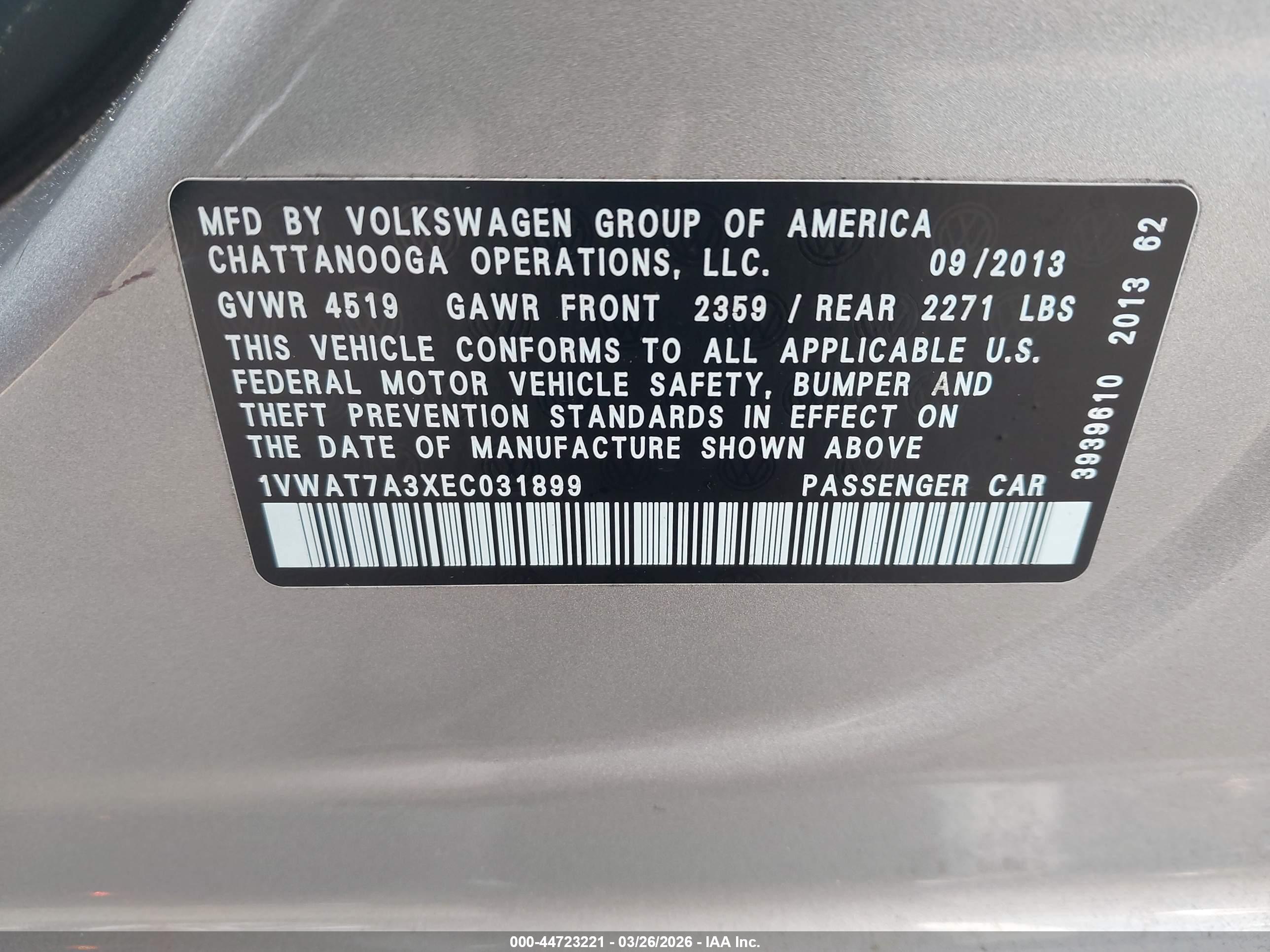 VOLKSWAGEN PASSAT image 9