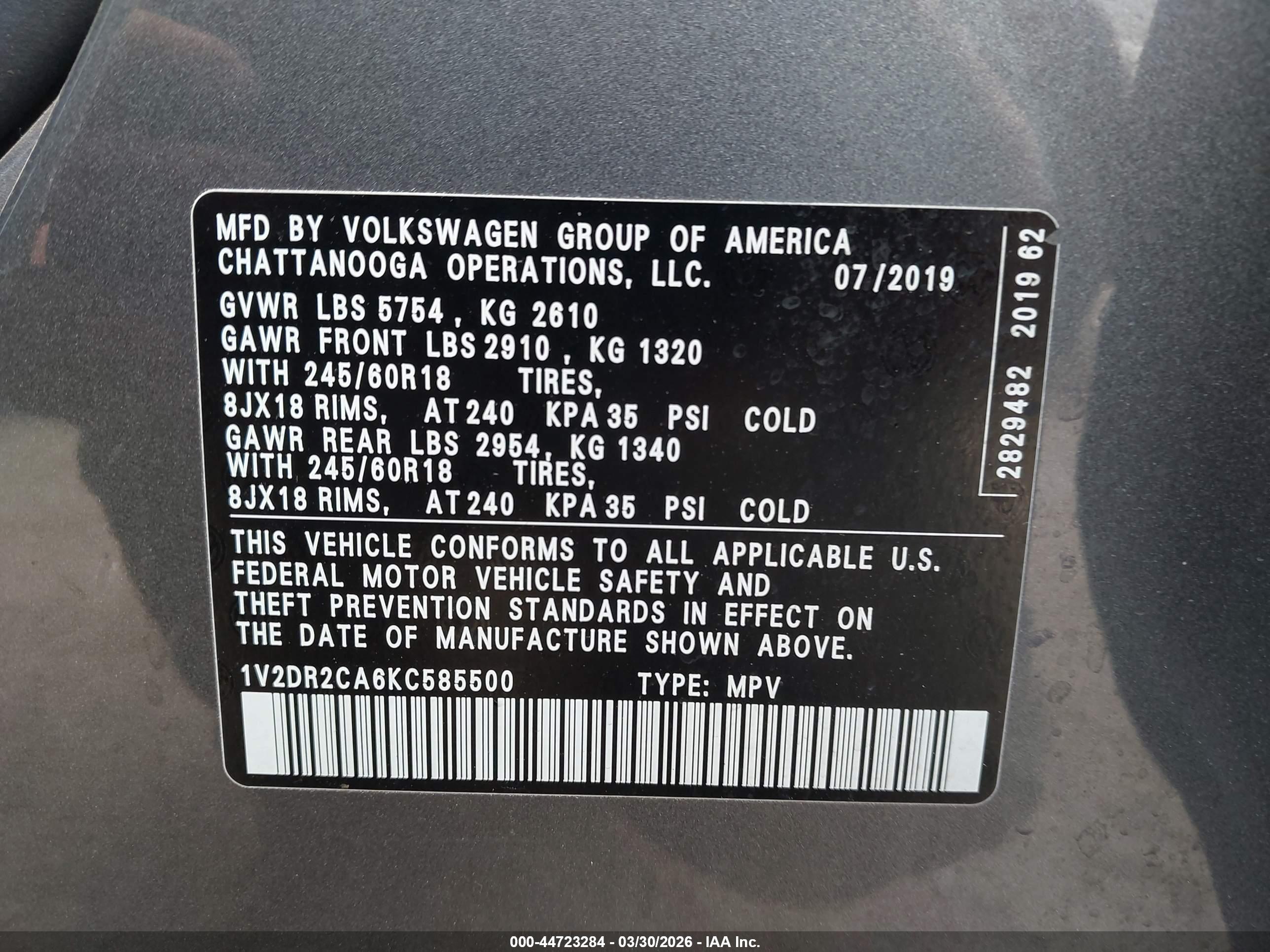 VOLKSWAGEN ATLAS image 9