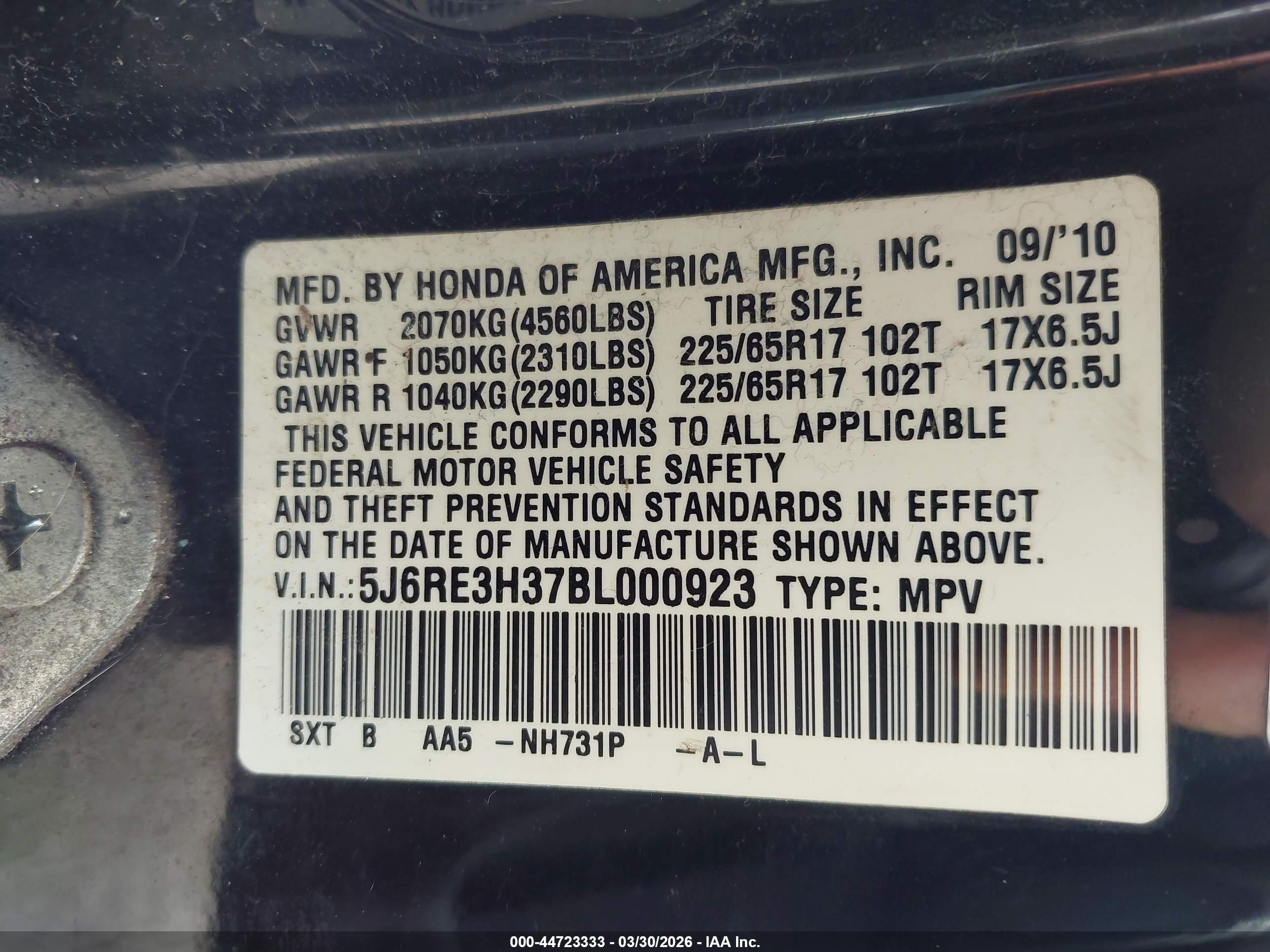 HONDA CR-V image 9