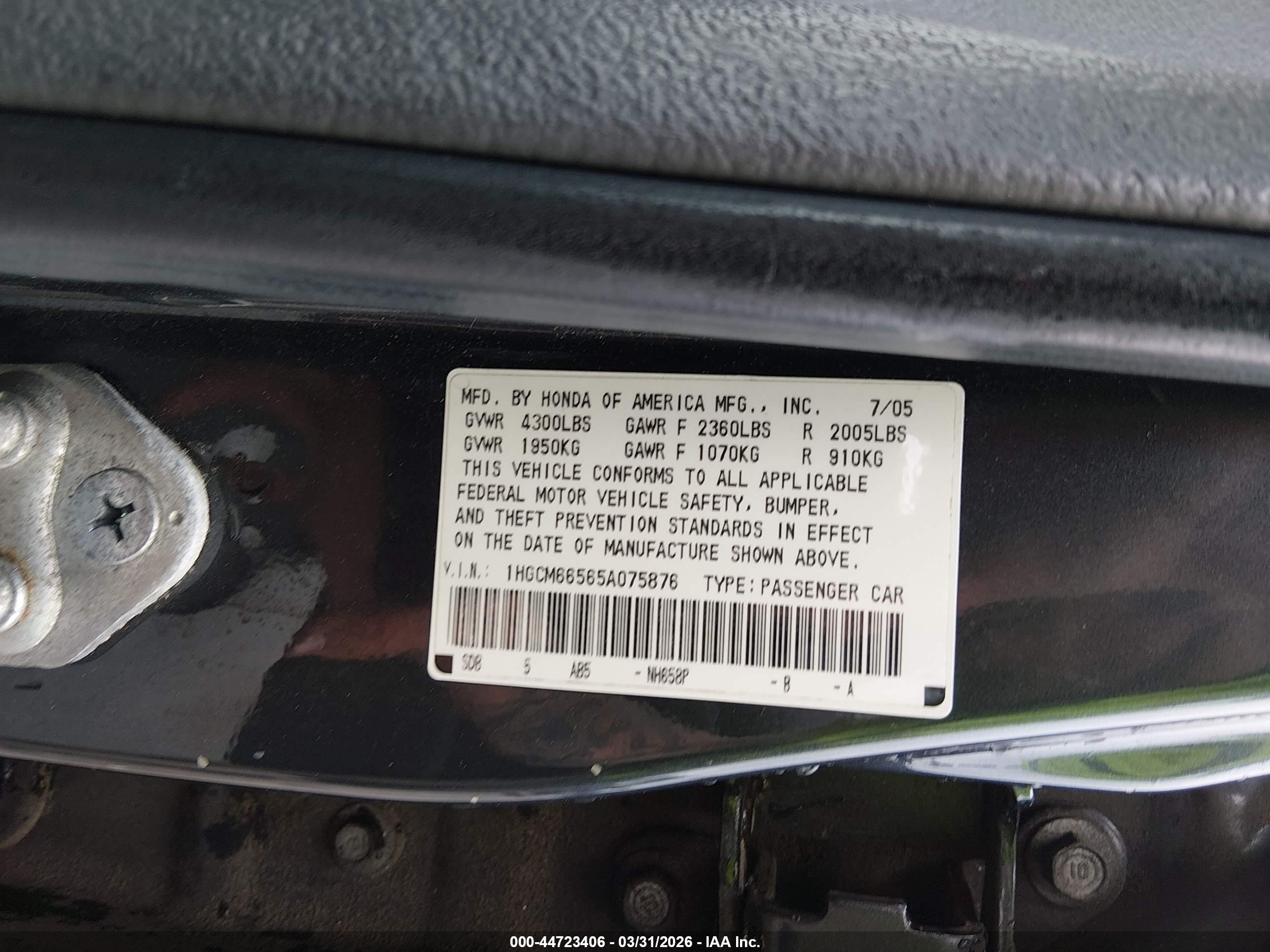 HONDA ACCORD image 9