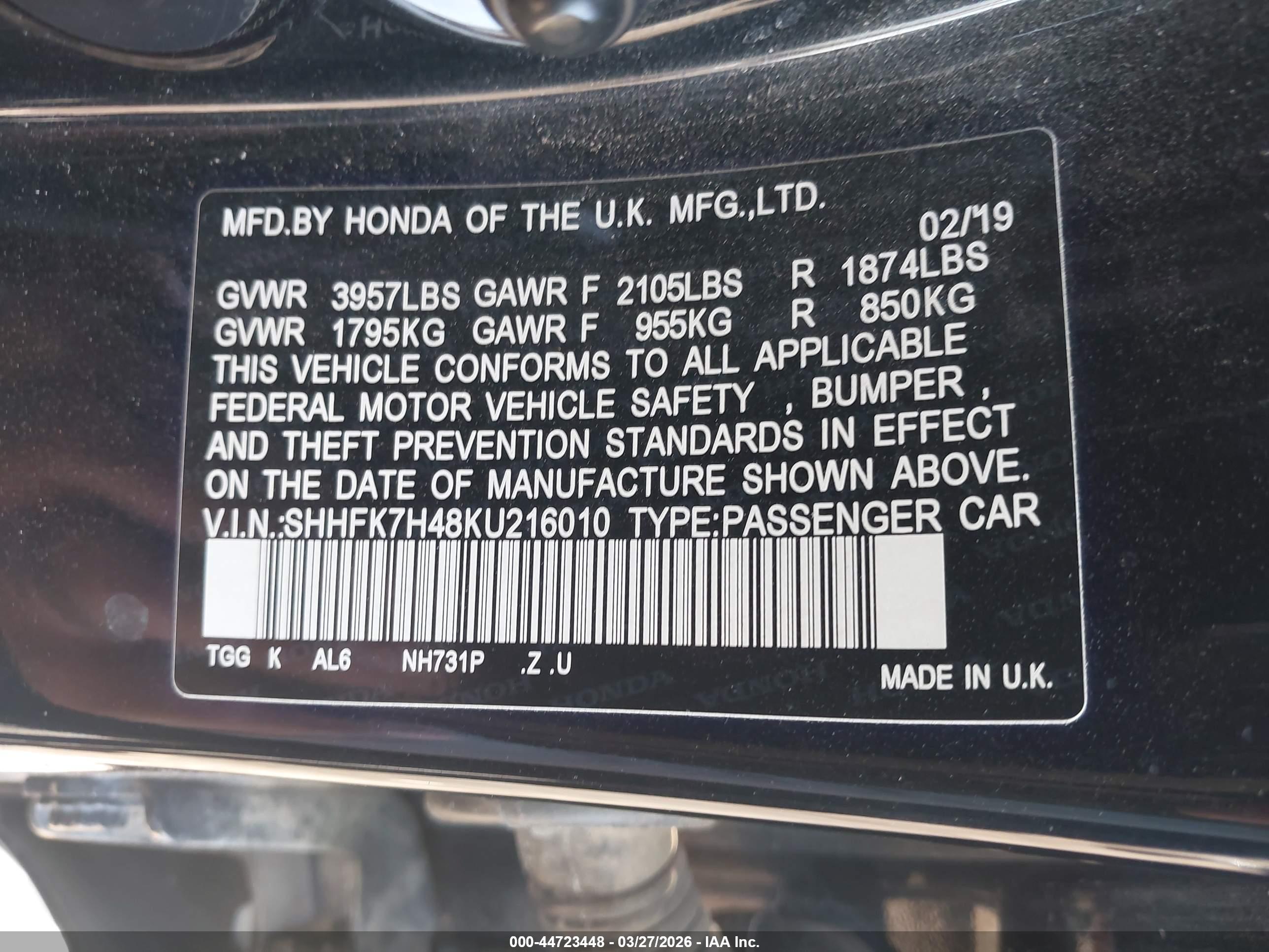 HONDA CIVIC image 9