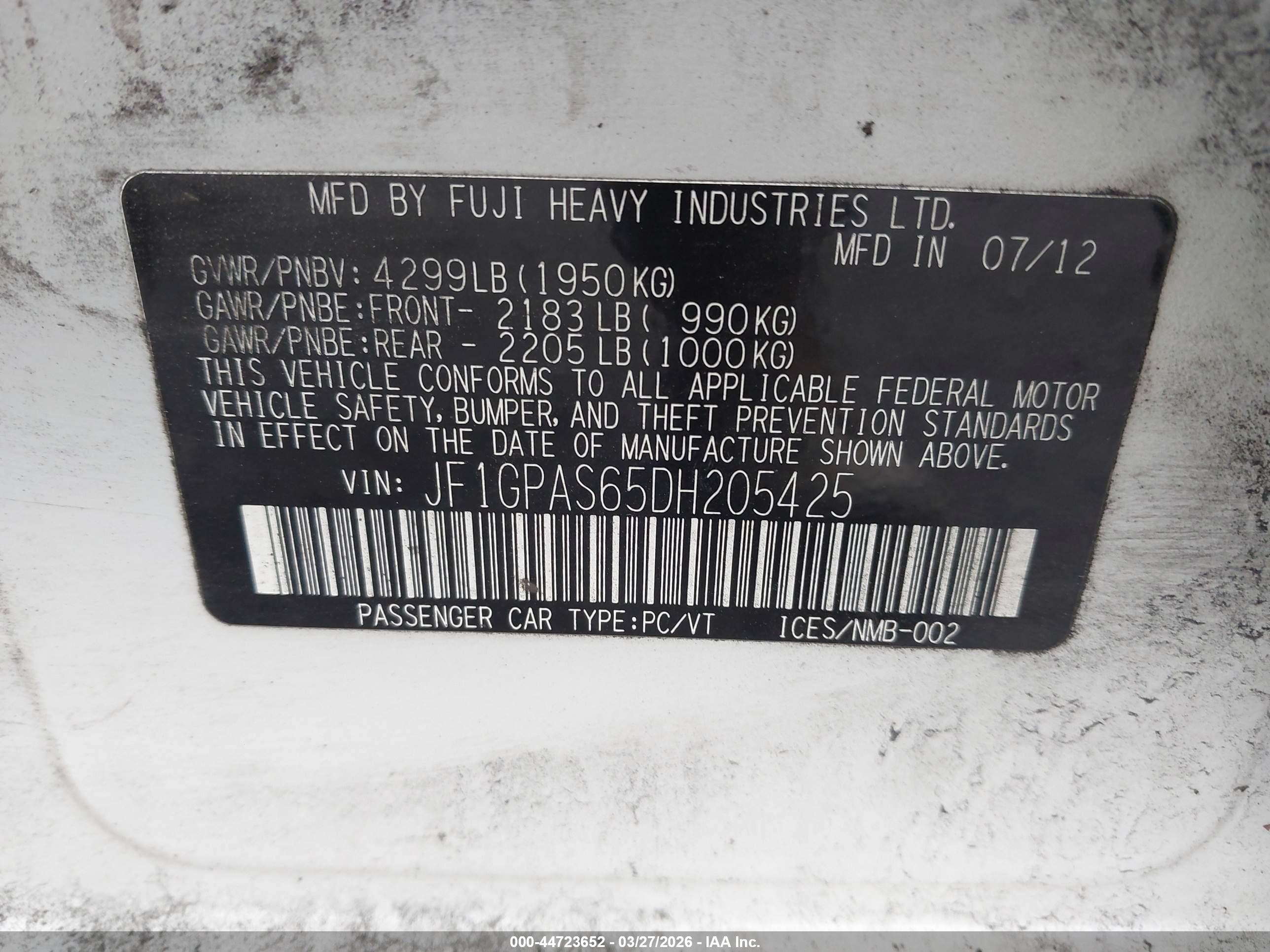 SUBARU IMPREZA image 9