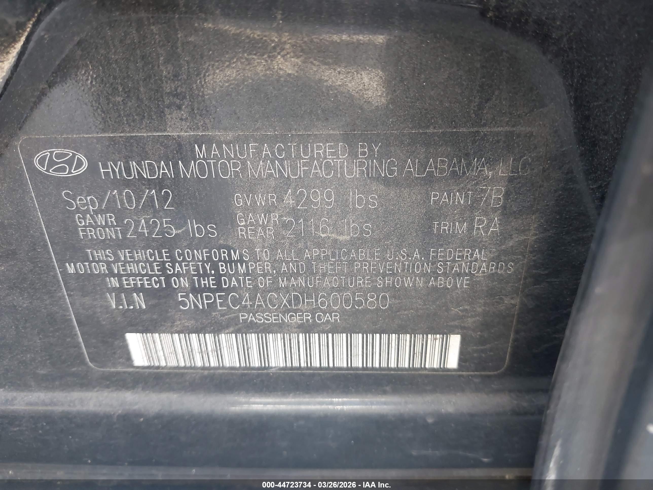 HYUNDAI SONATA image 9