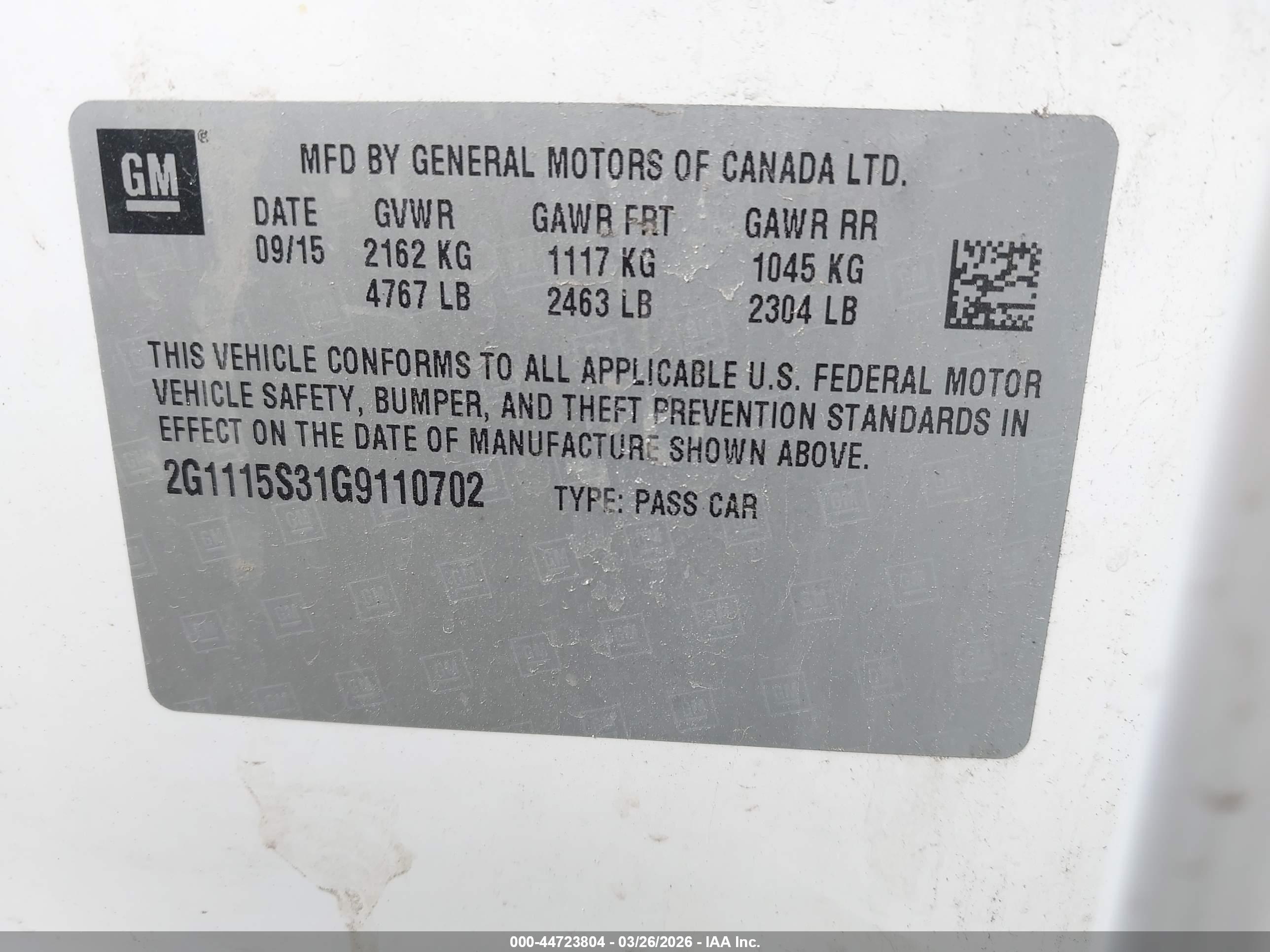 CHEVROLET IMPALA image 9