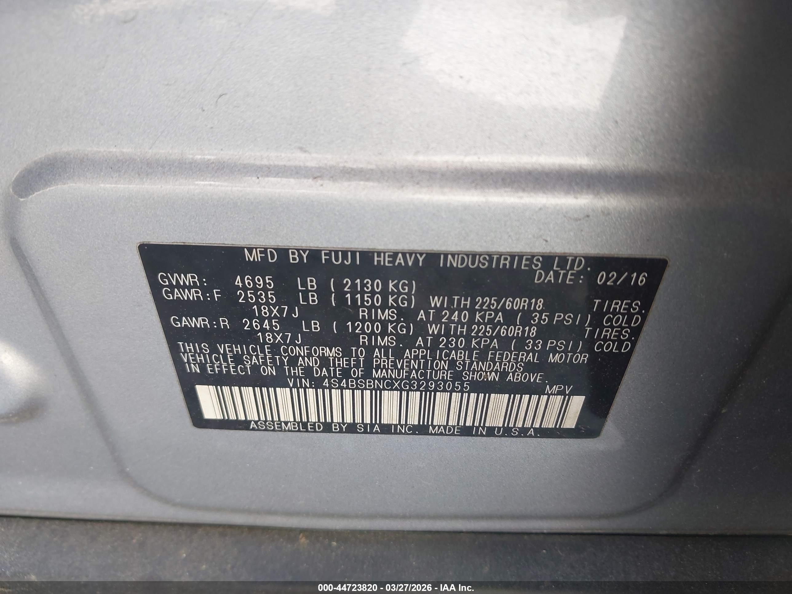 SUBARU OUTBACK image 9