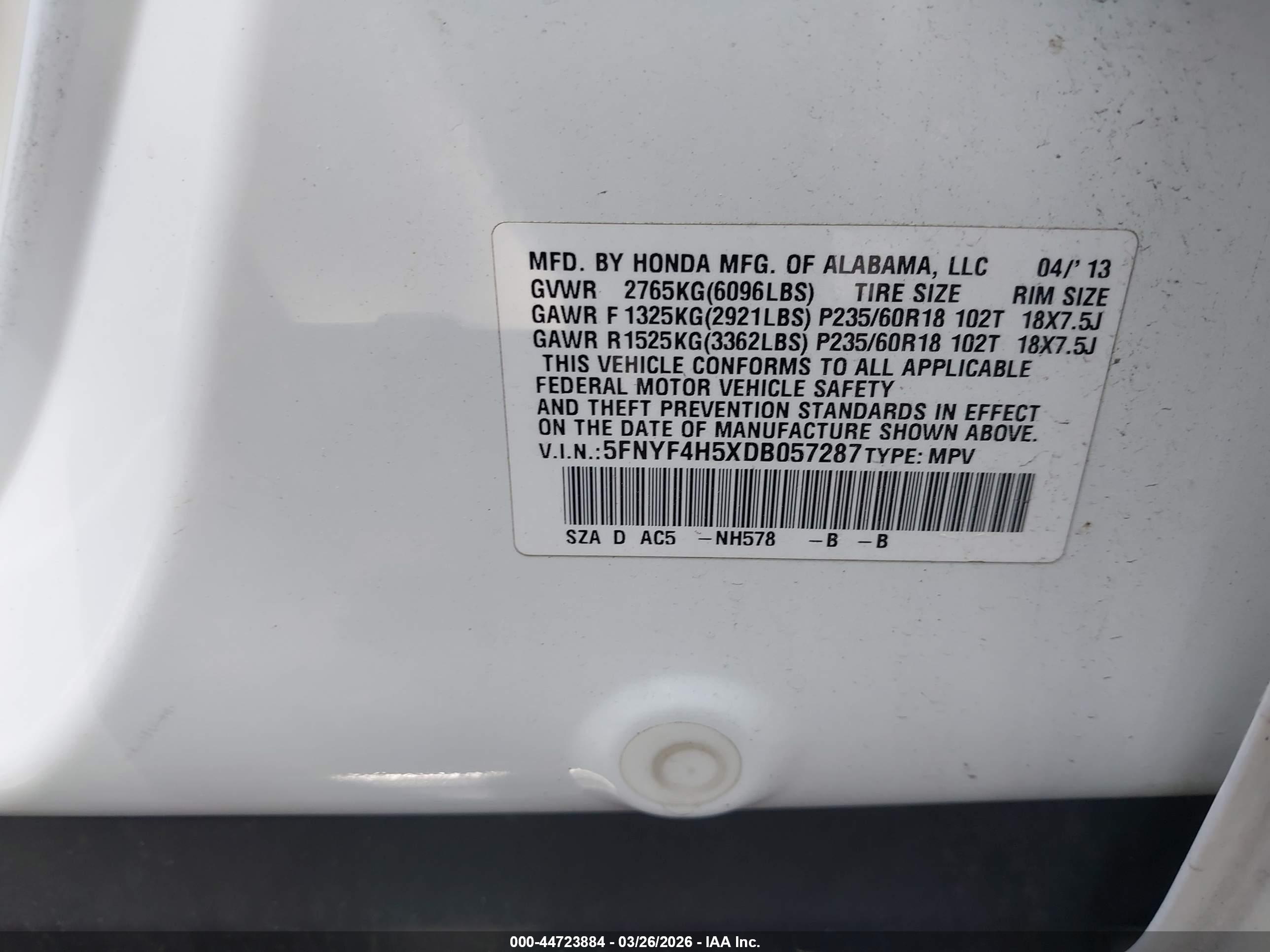 HONDA PILOT image 9