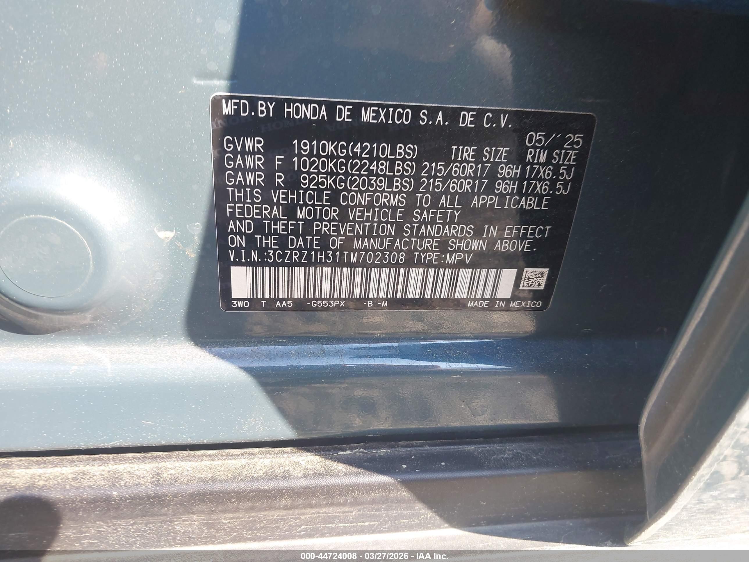 HONDA HR-V image 9