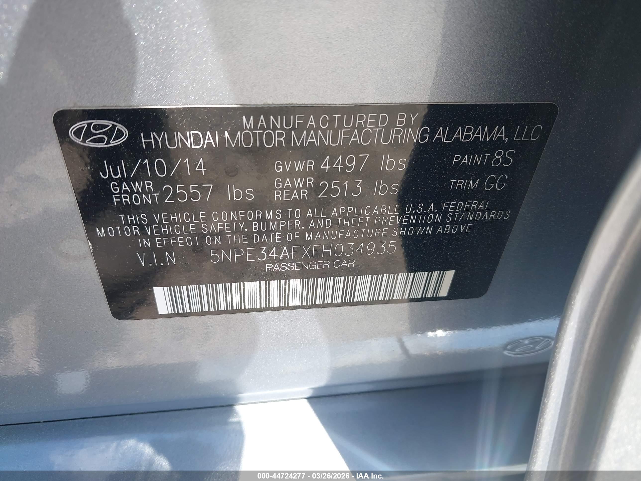 HYUNDAI SONATA image 9