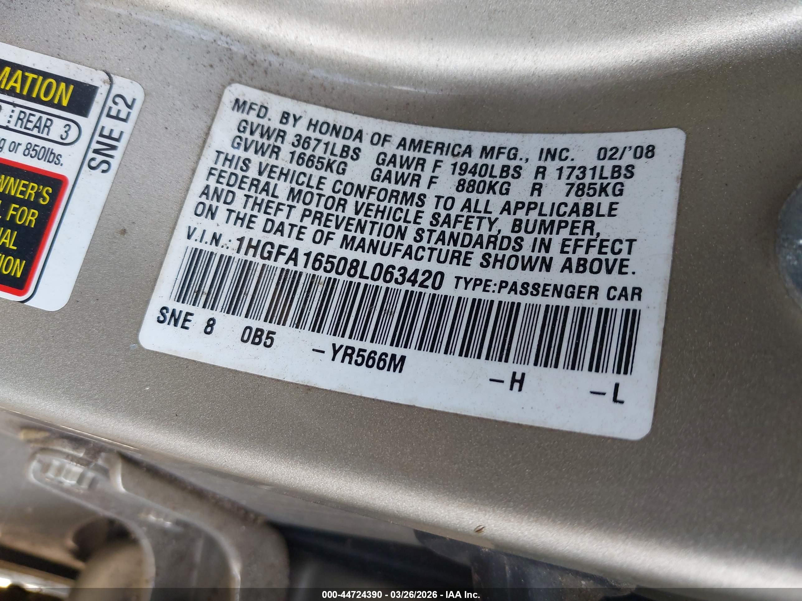 HONDA CIVIC image 9