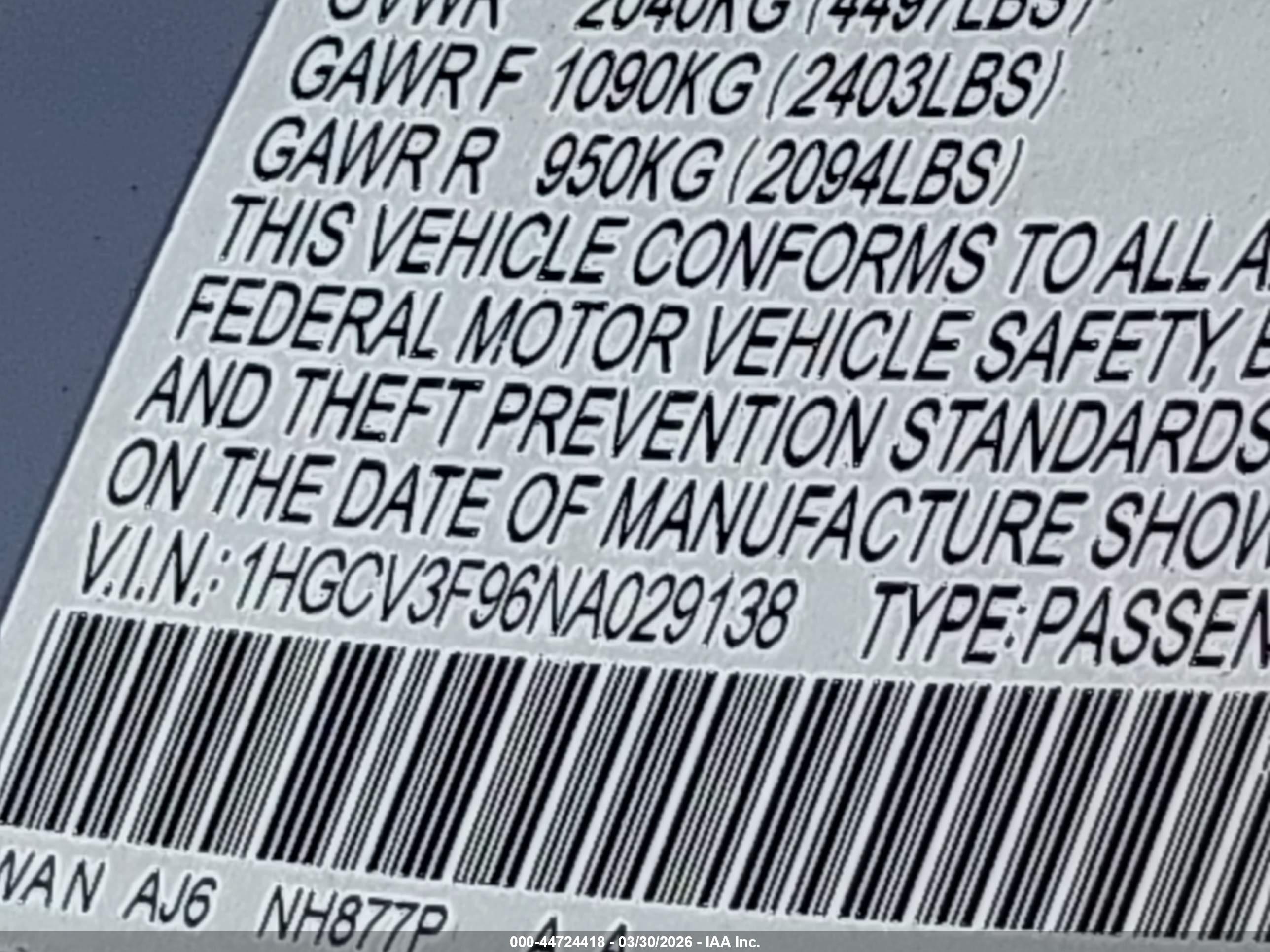 HONDA ACCORD image 9