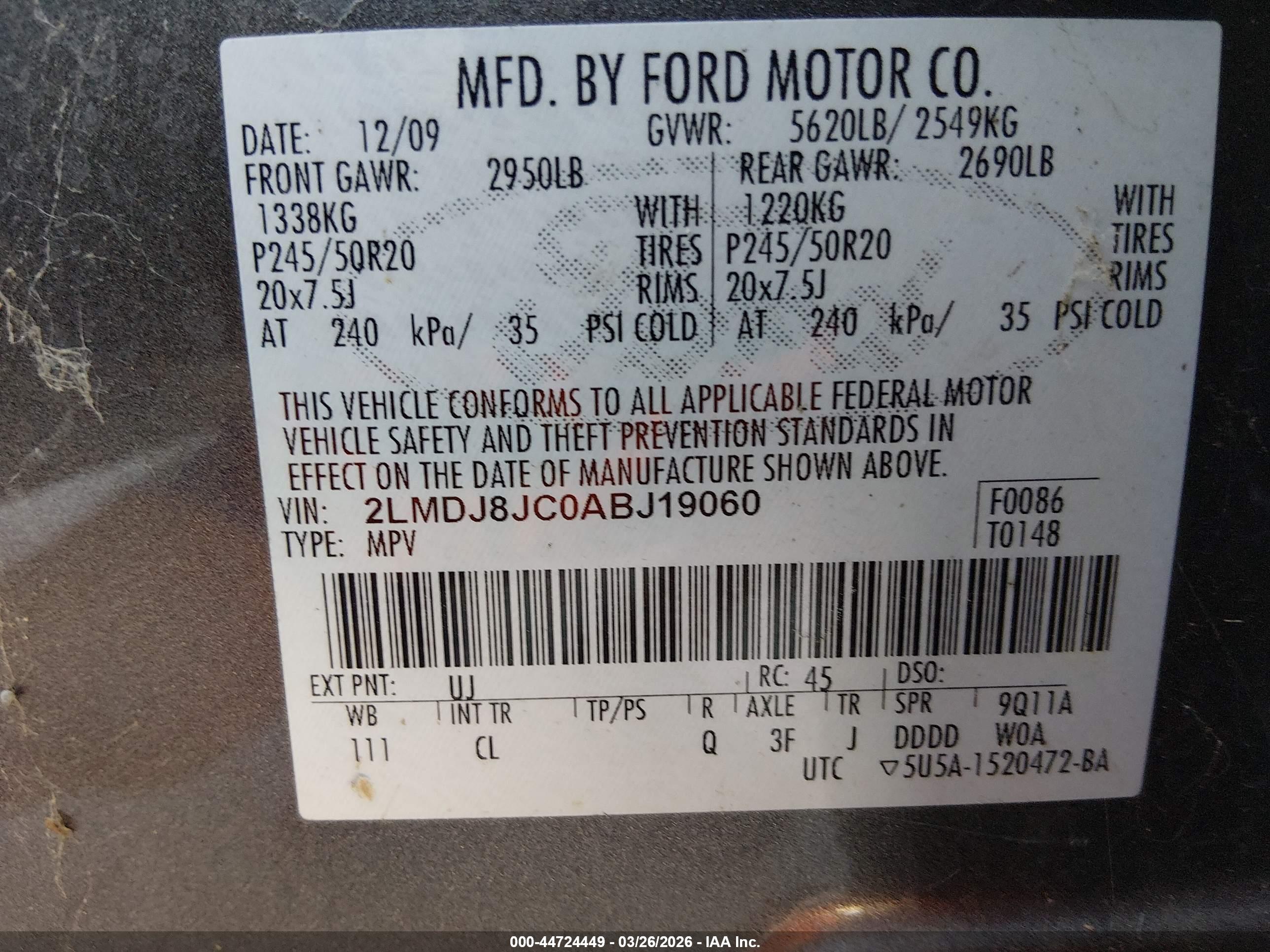LINCOLN MKX image 9
