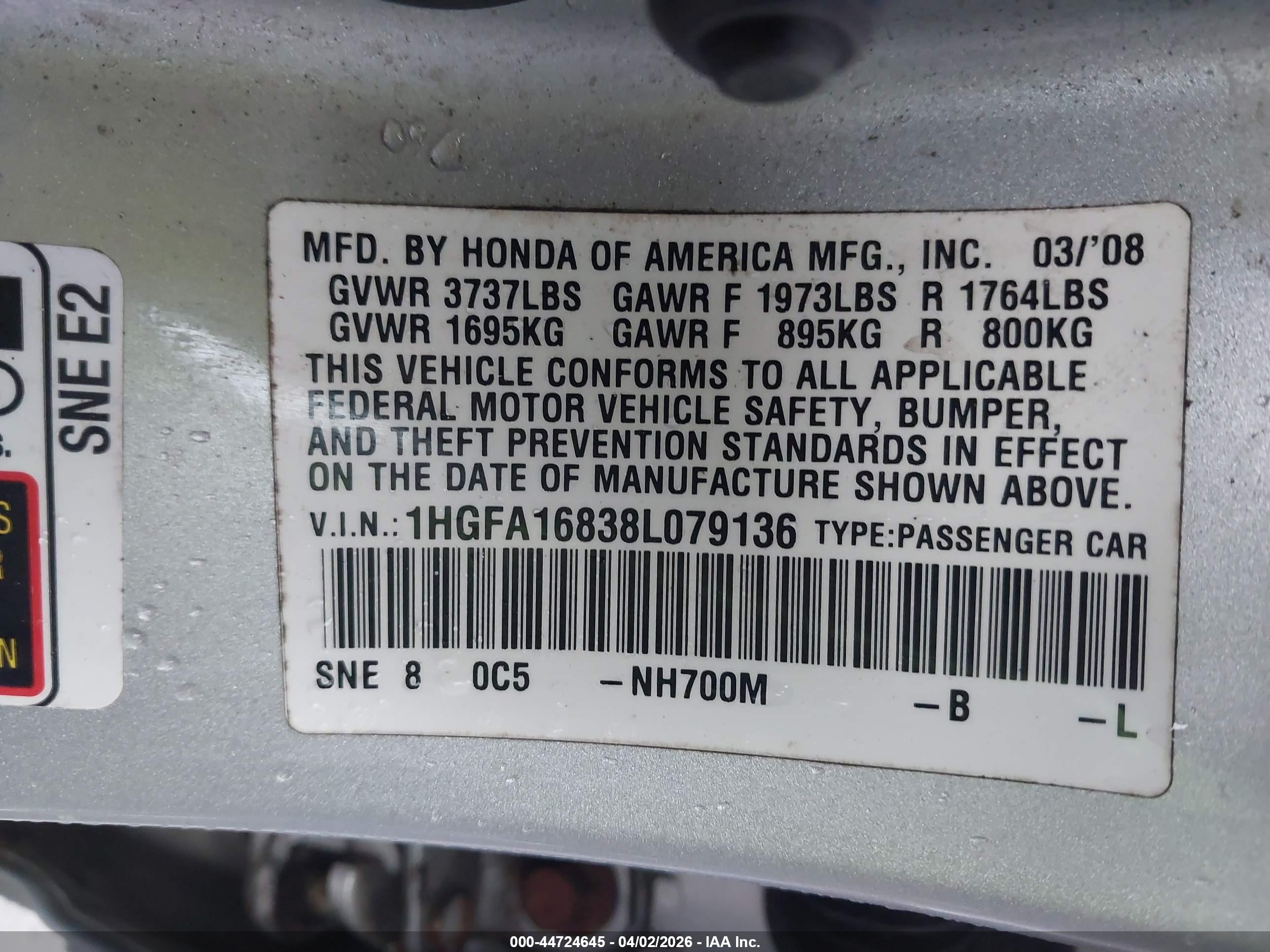 HONDA CIVIC image 9