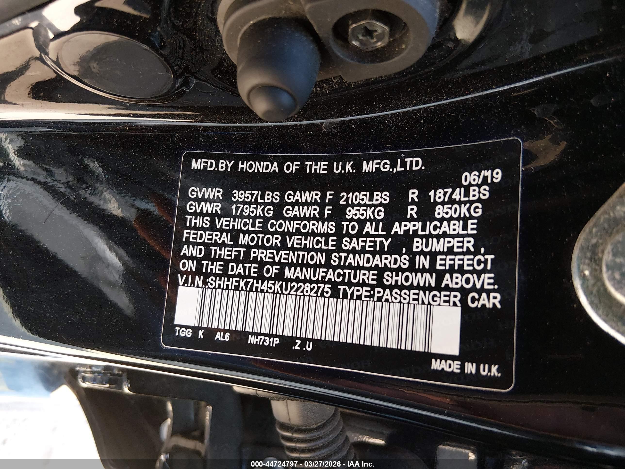 HONDA CIVIC image 9
