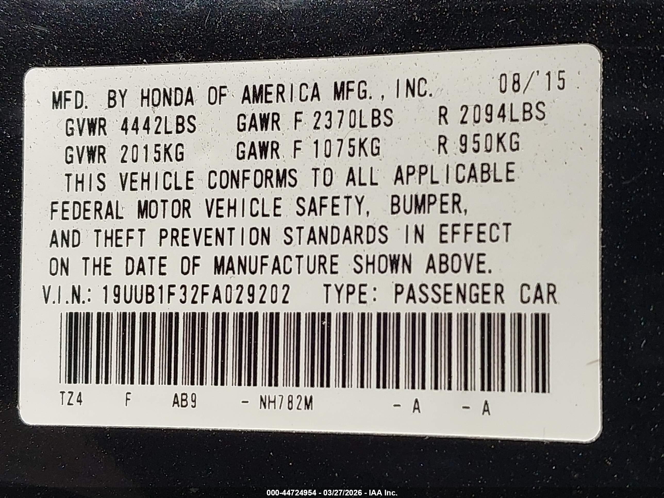ACURA TLX image 9