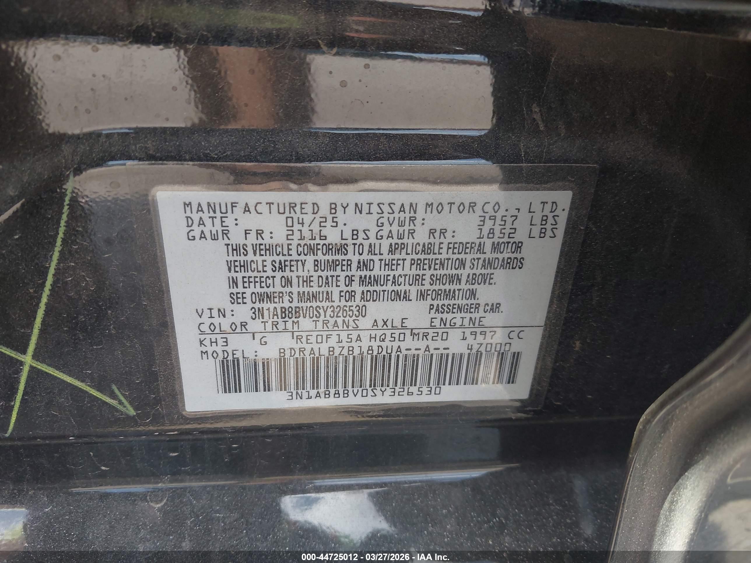 NISSAN SENTRA image 9