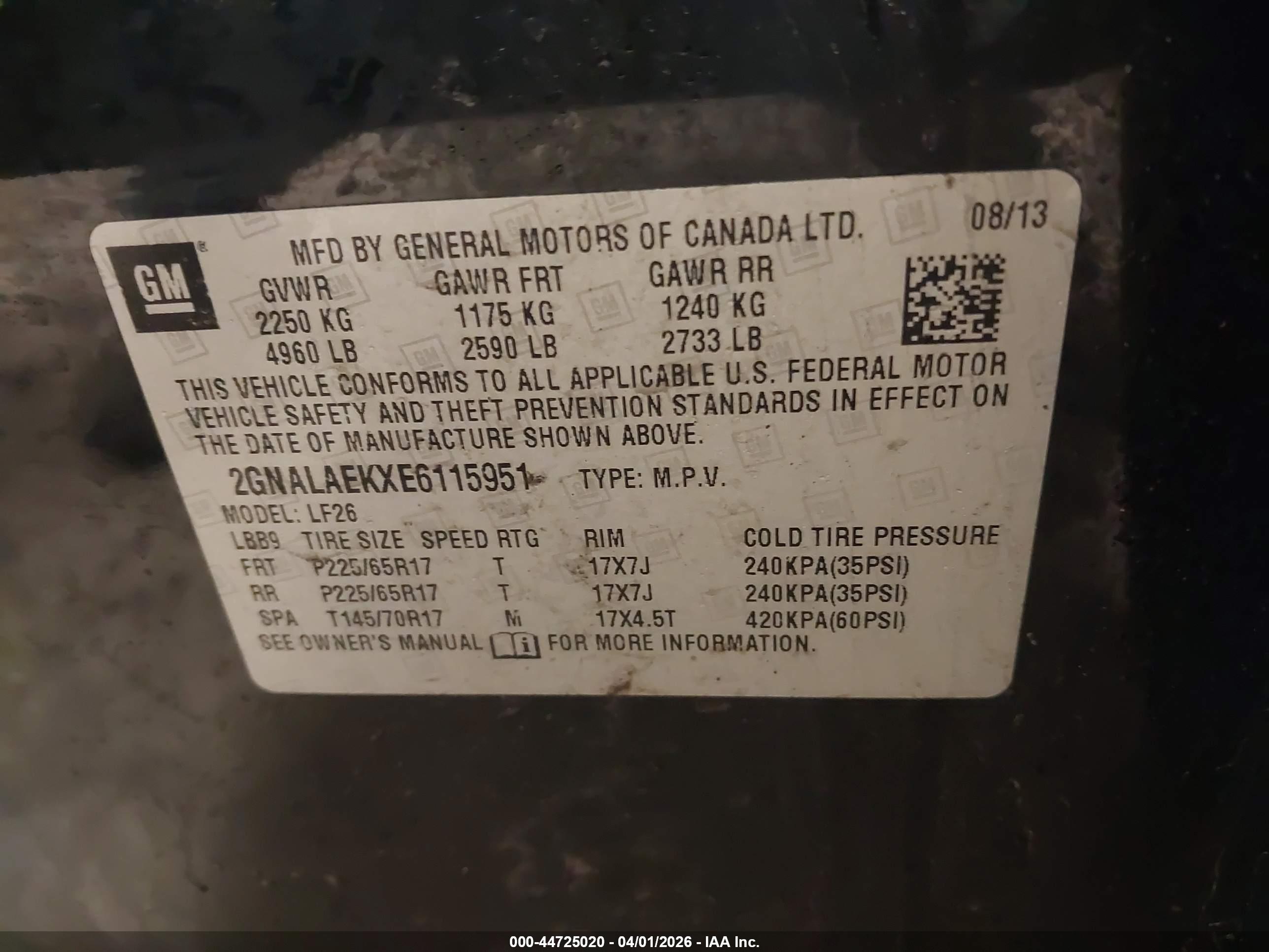 CHEVROLET EQUINOX image 9
