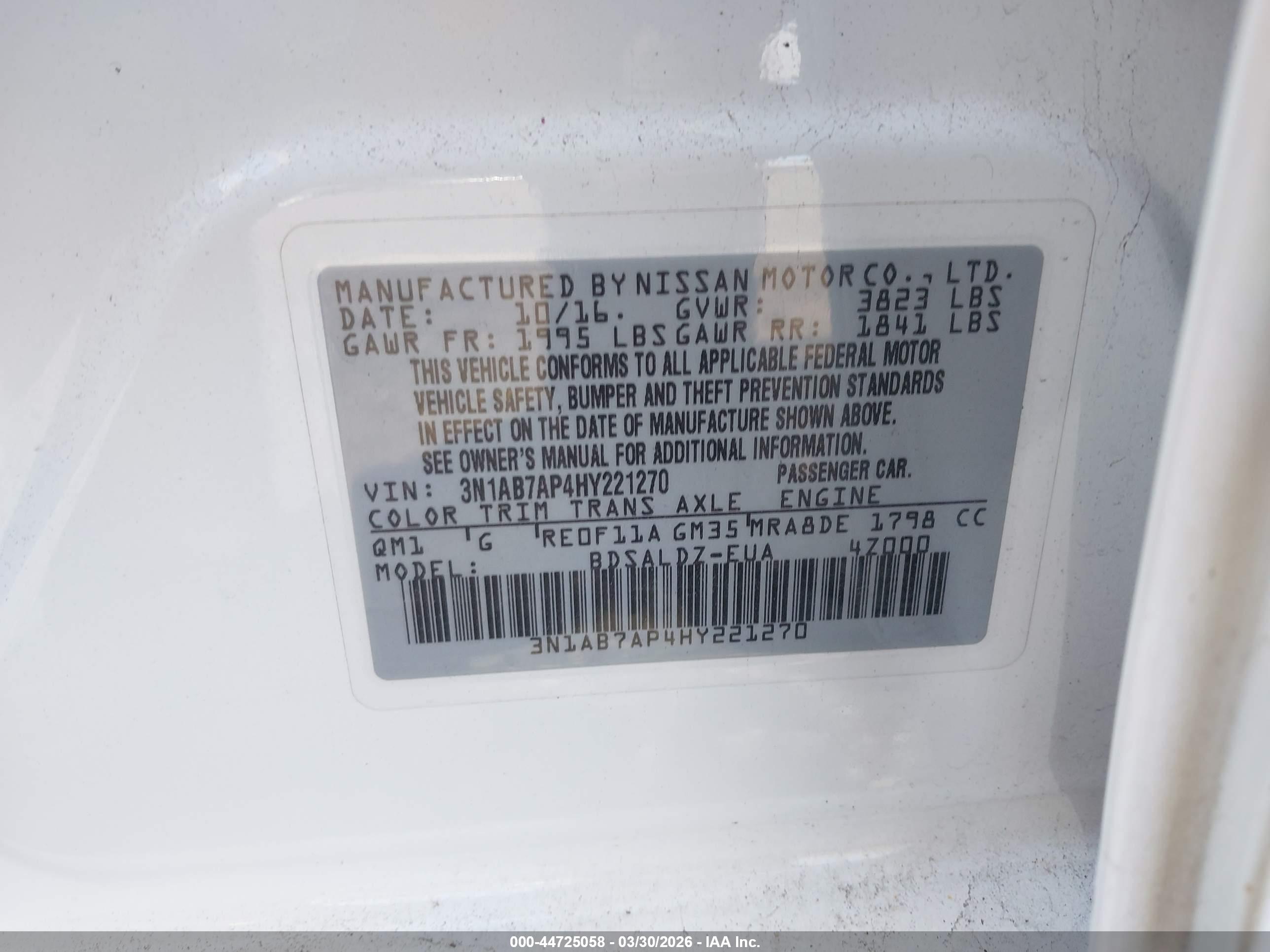 NISSAN SENTRA image 9