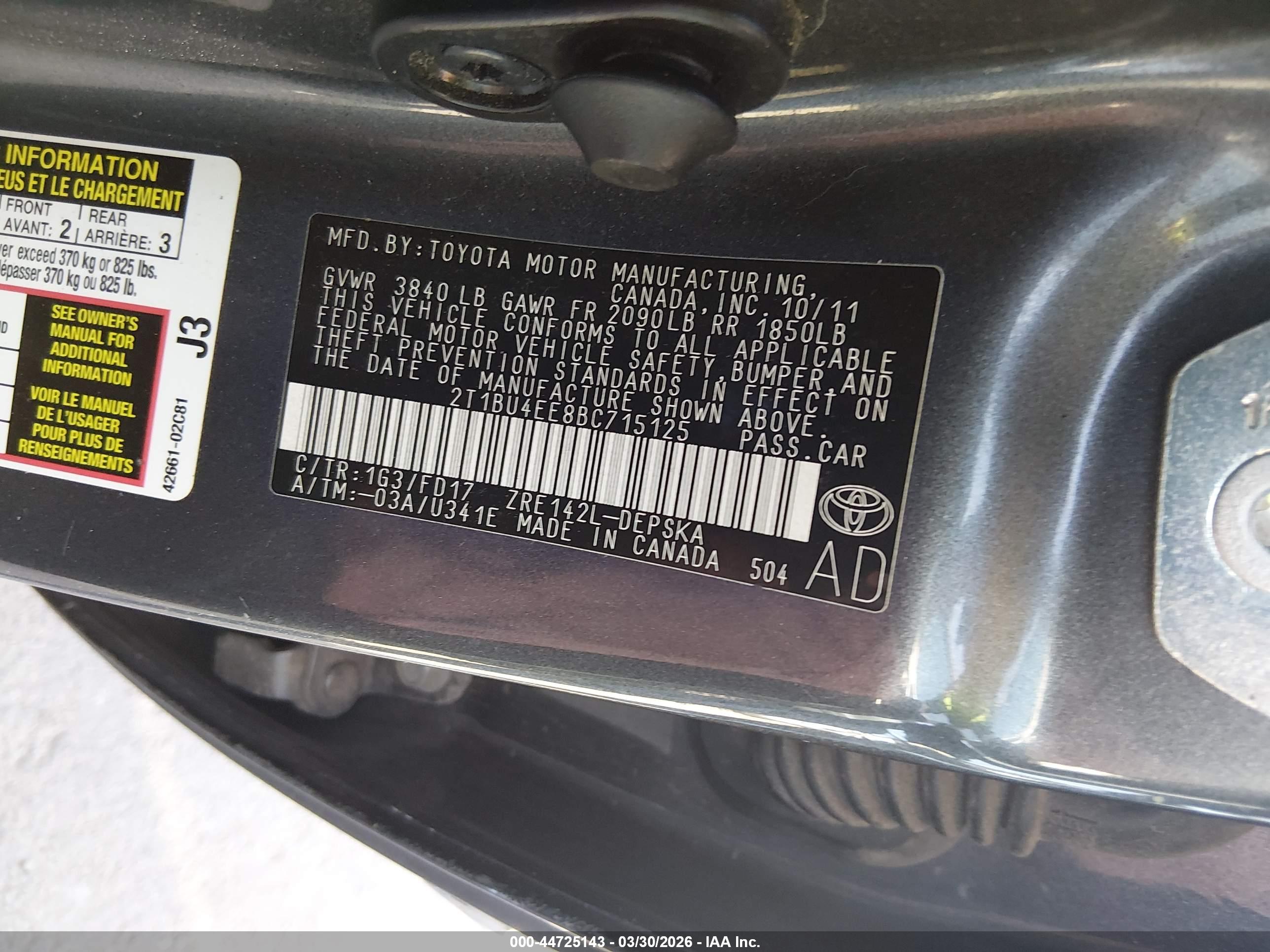 TOYOTA COROLLA image 9