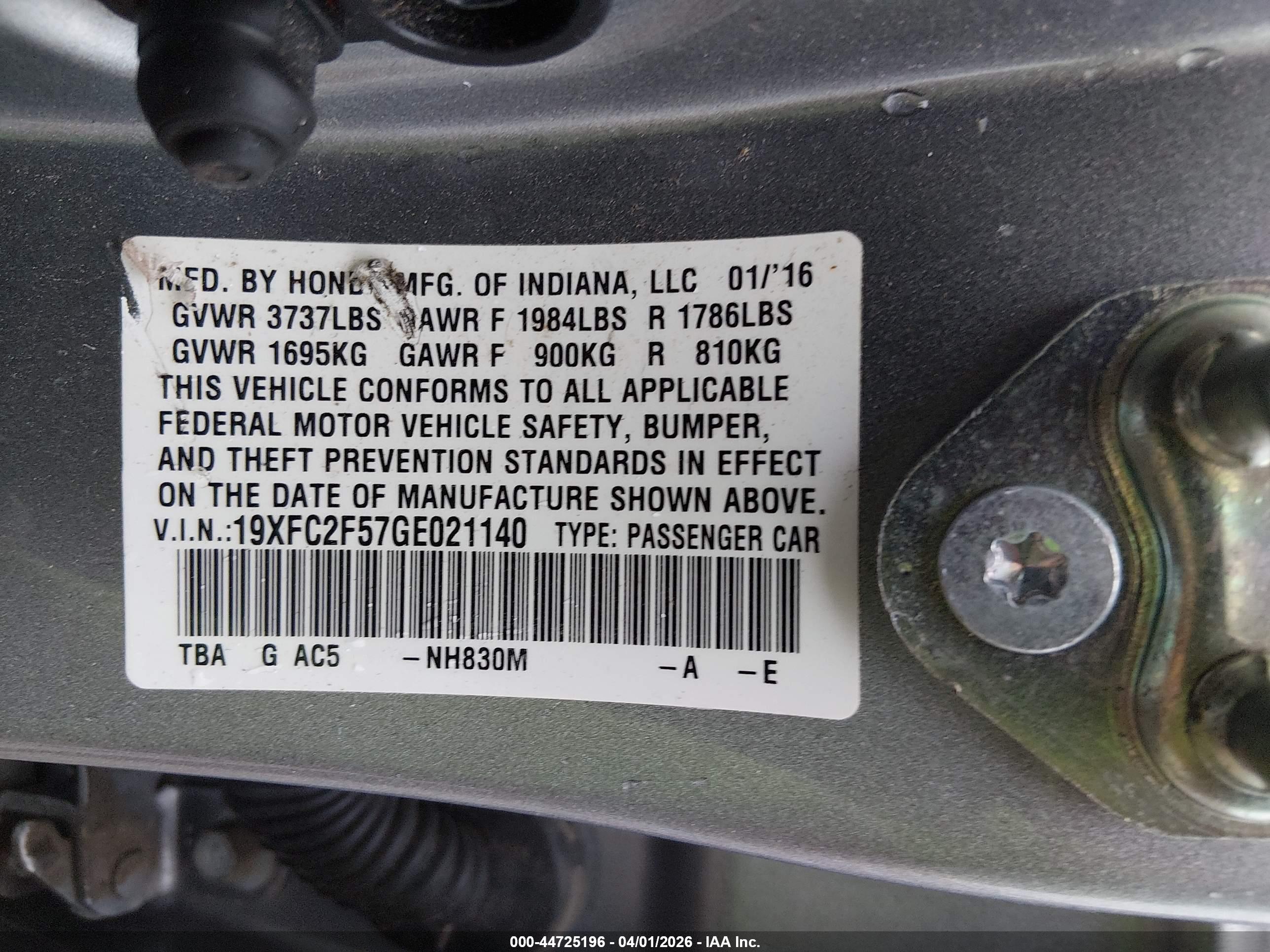 HONDA CIVIC image 9