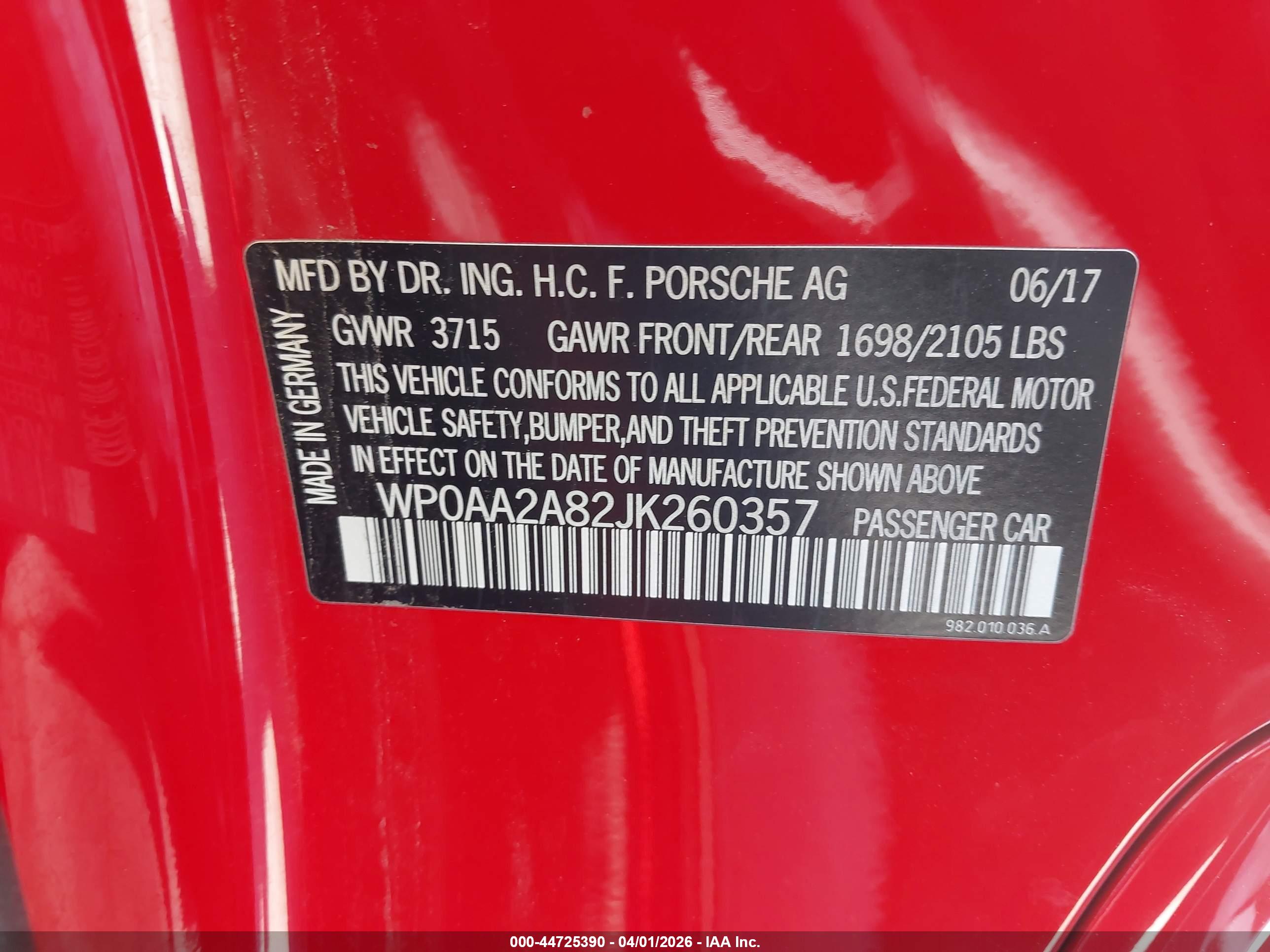 PORSCHE 718 image 9