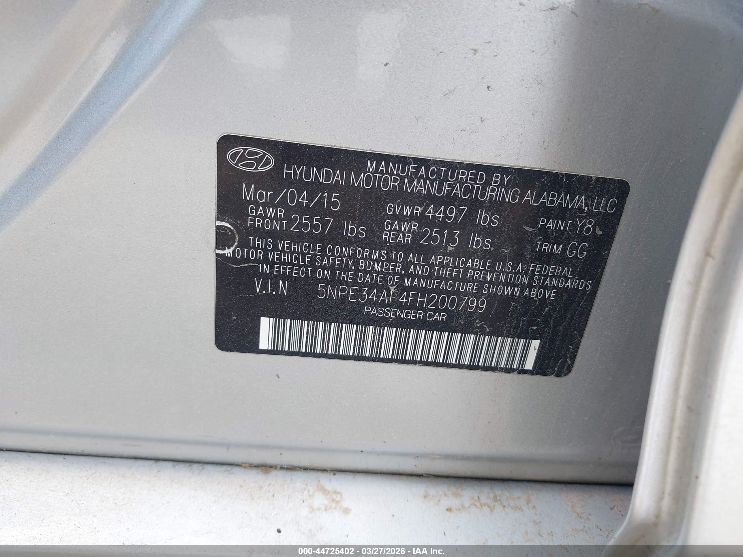 HYUNDAI SONATA image 9
