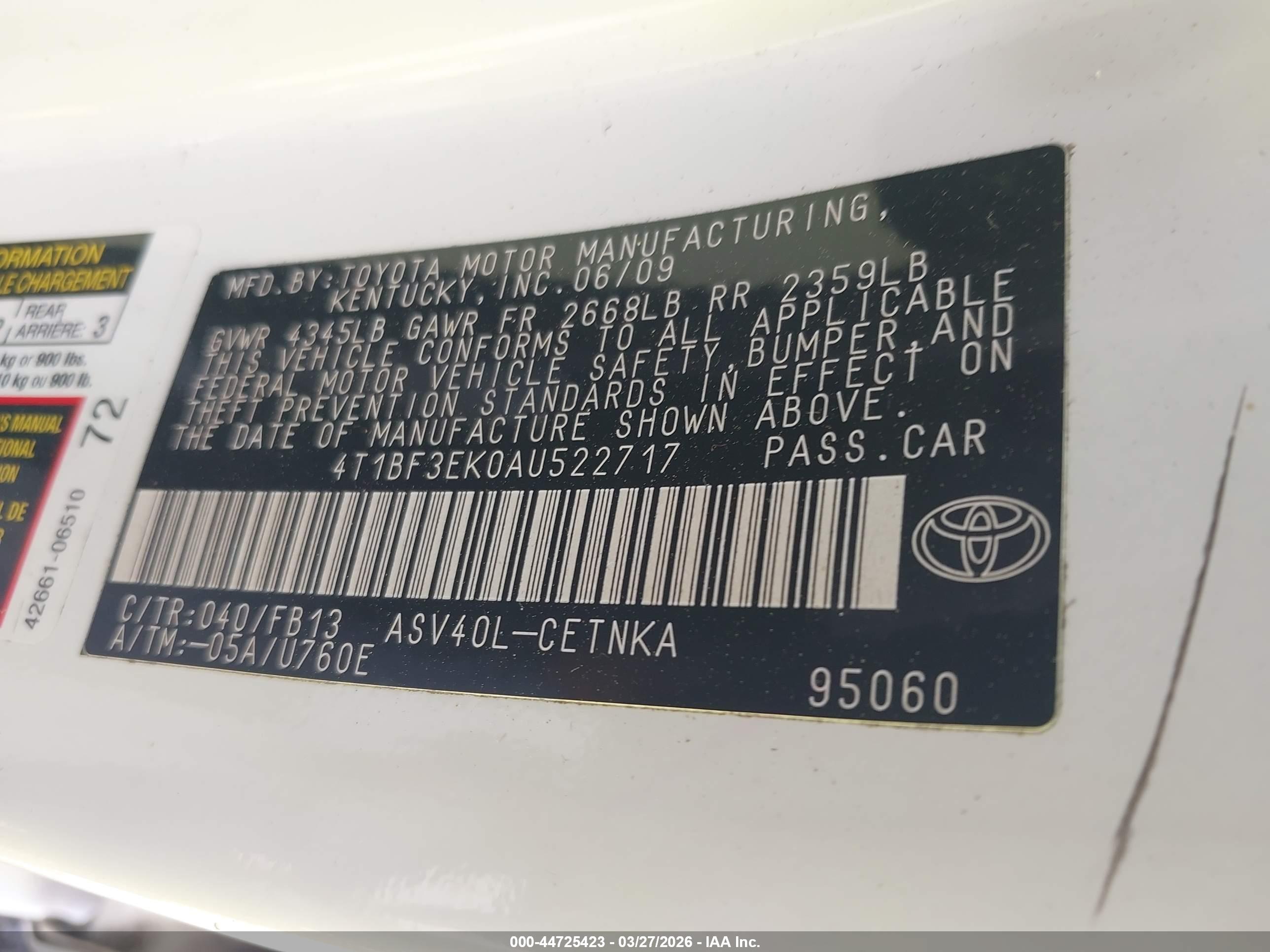 TOYOTA CAMRY image 9