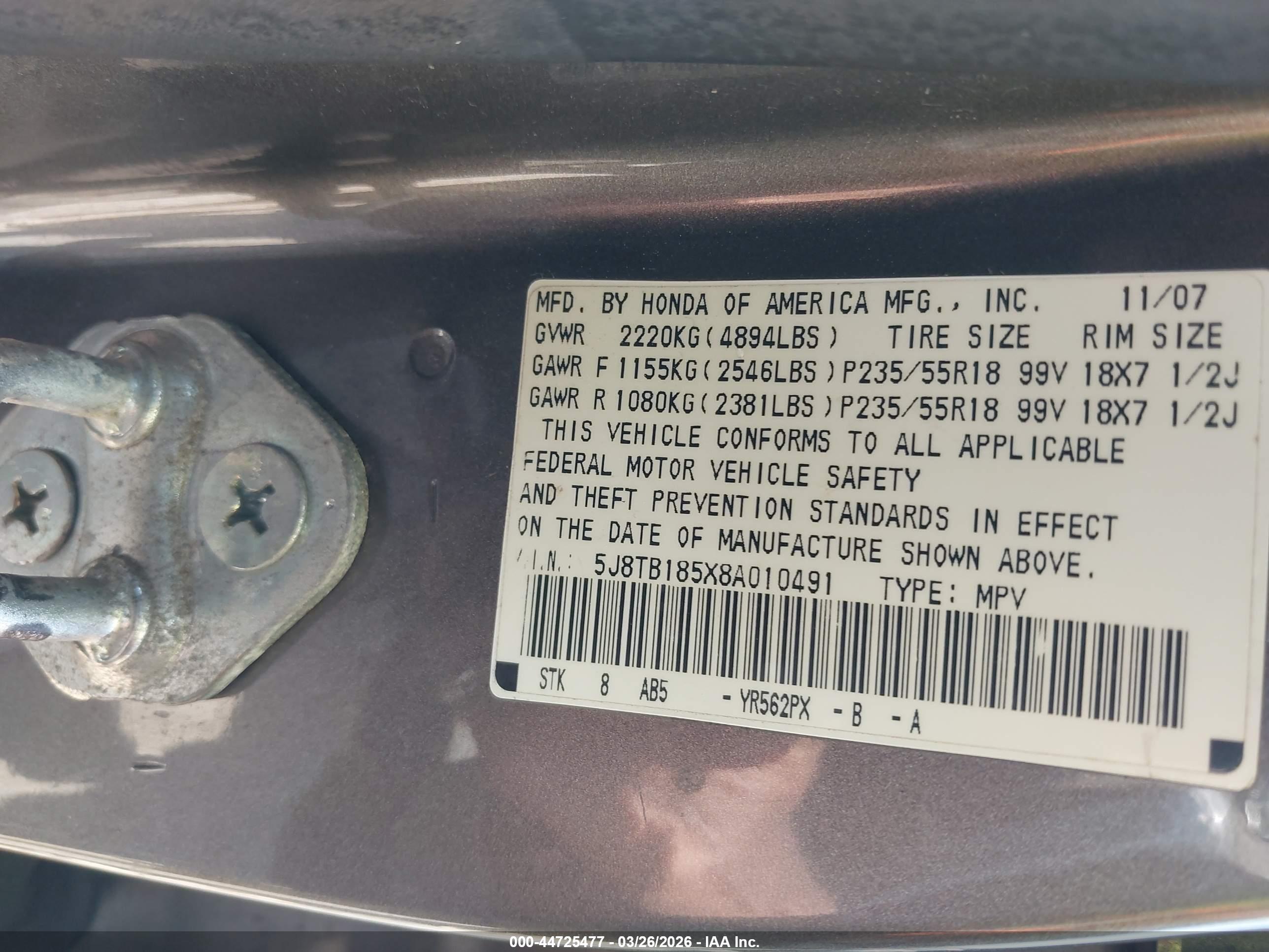 ACURA RDX image 9