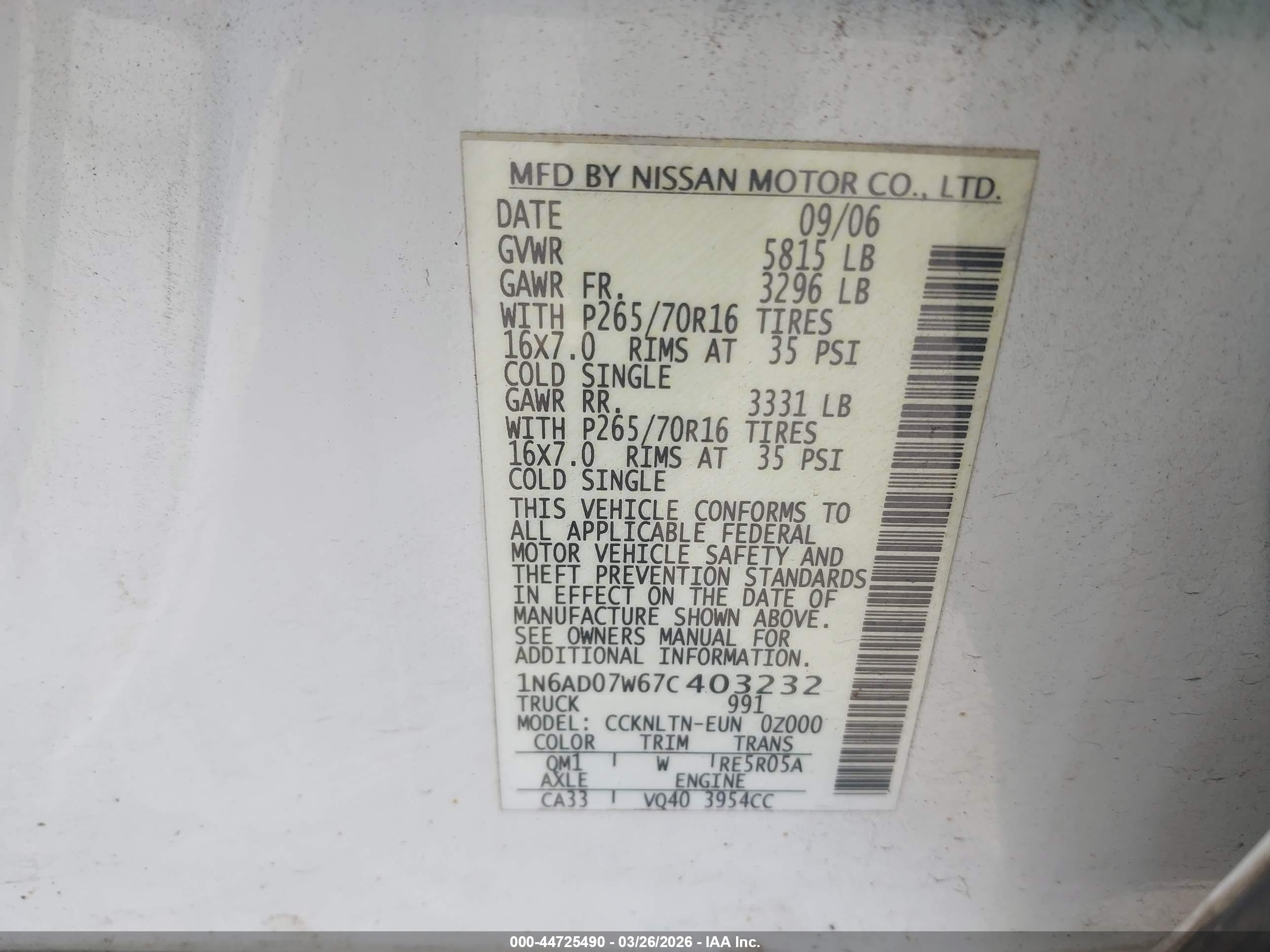 NISSAN FRONTIER image 9