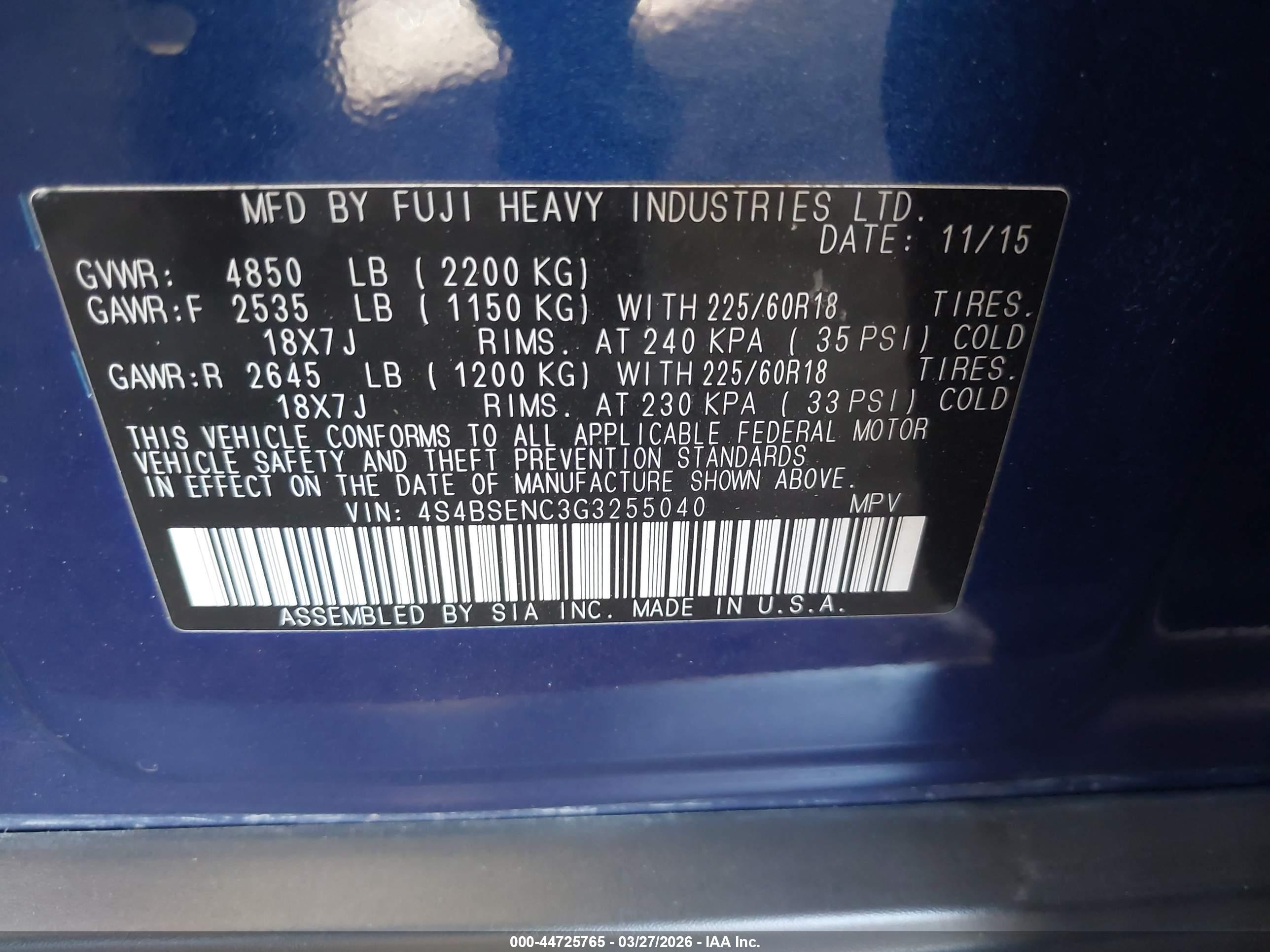 SUBARU OUTBACK image 9