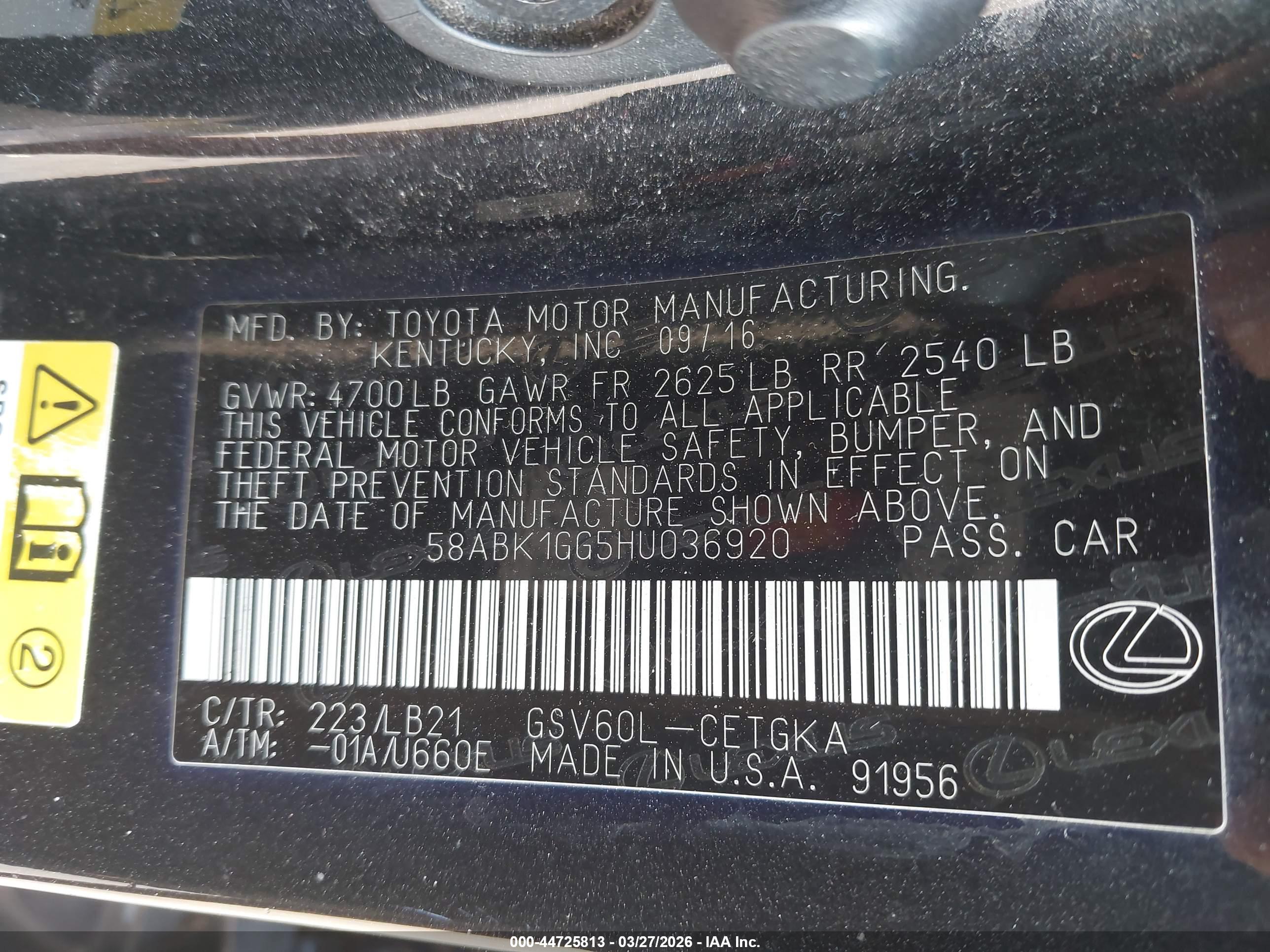 LEXUS ES image 9