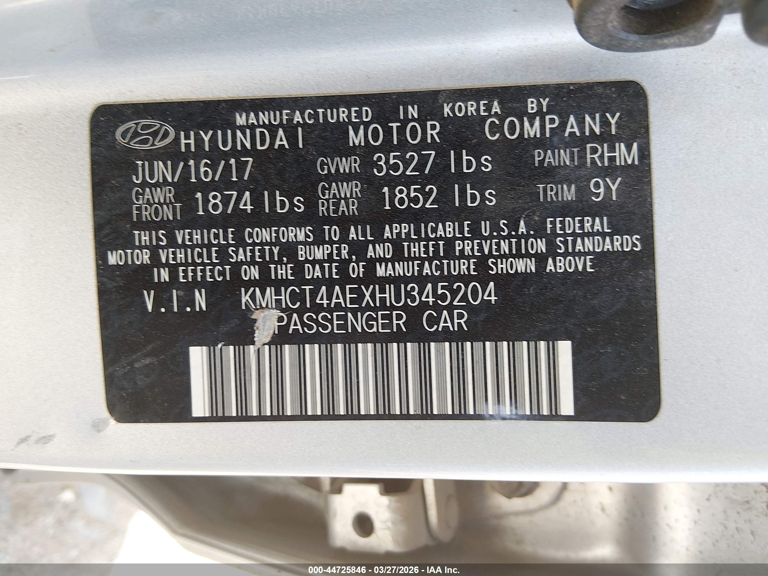 HYUNDAI ACCENT image 9