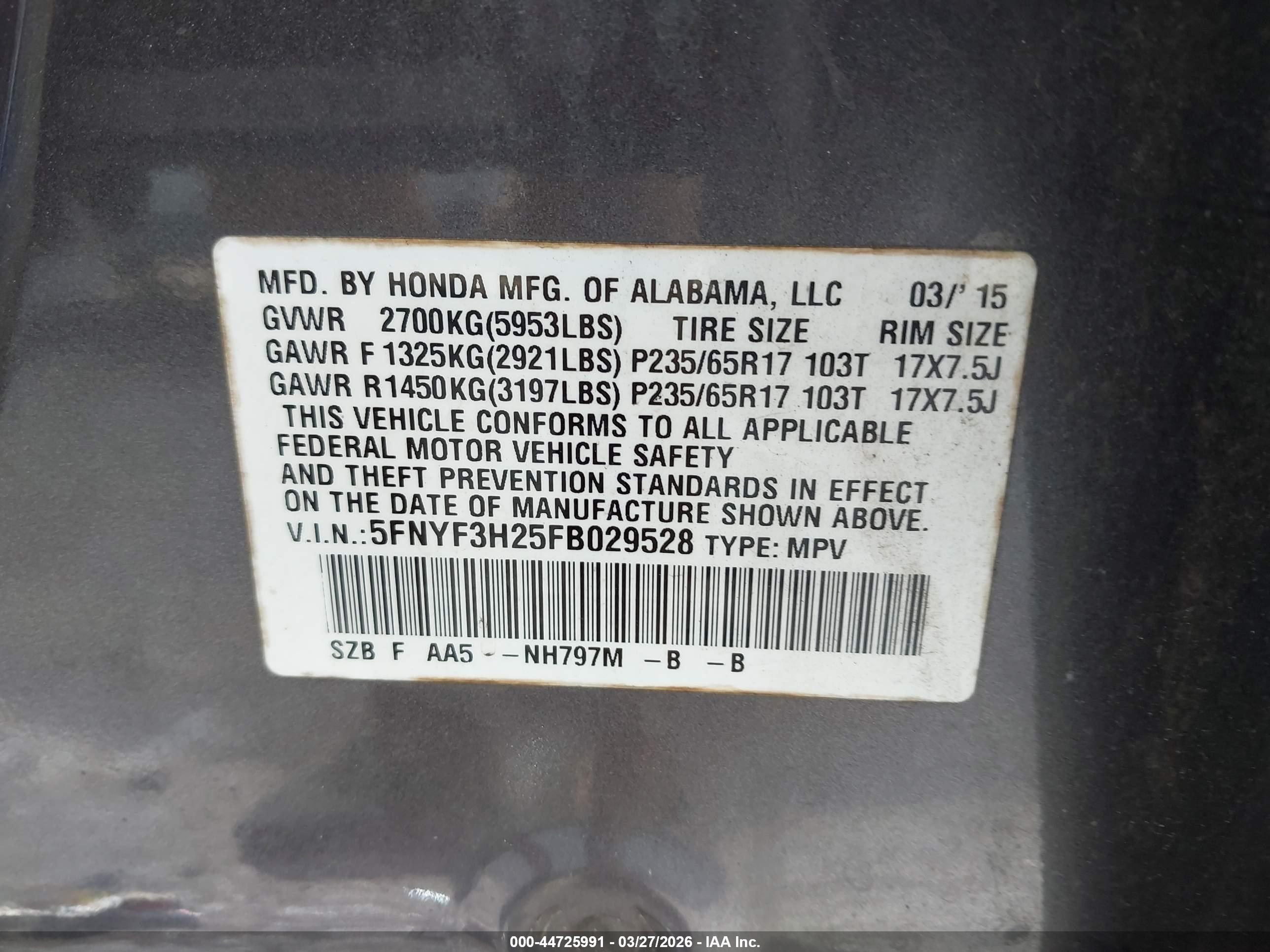 HONDA PILOT image 9