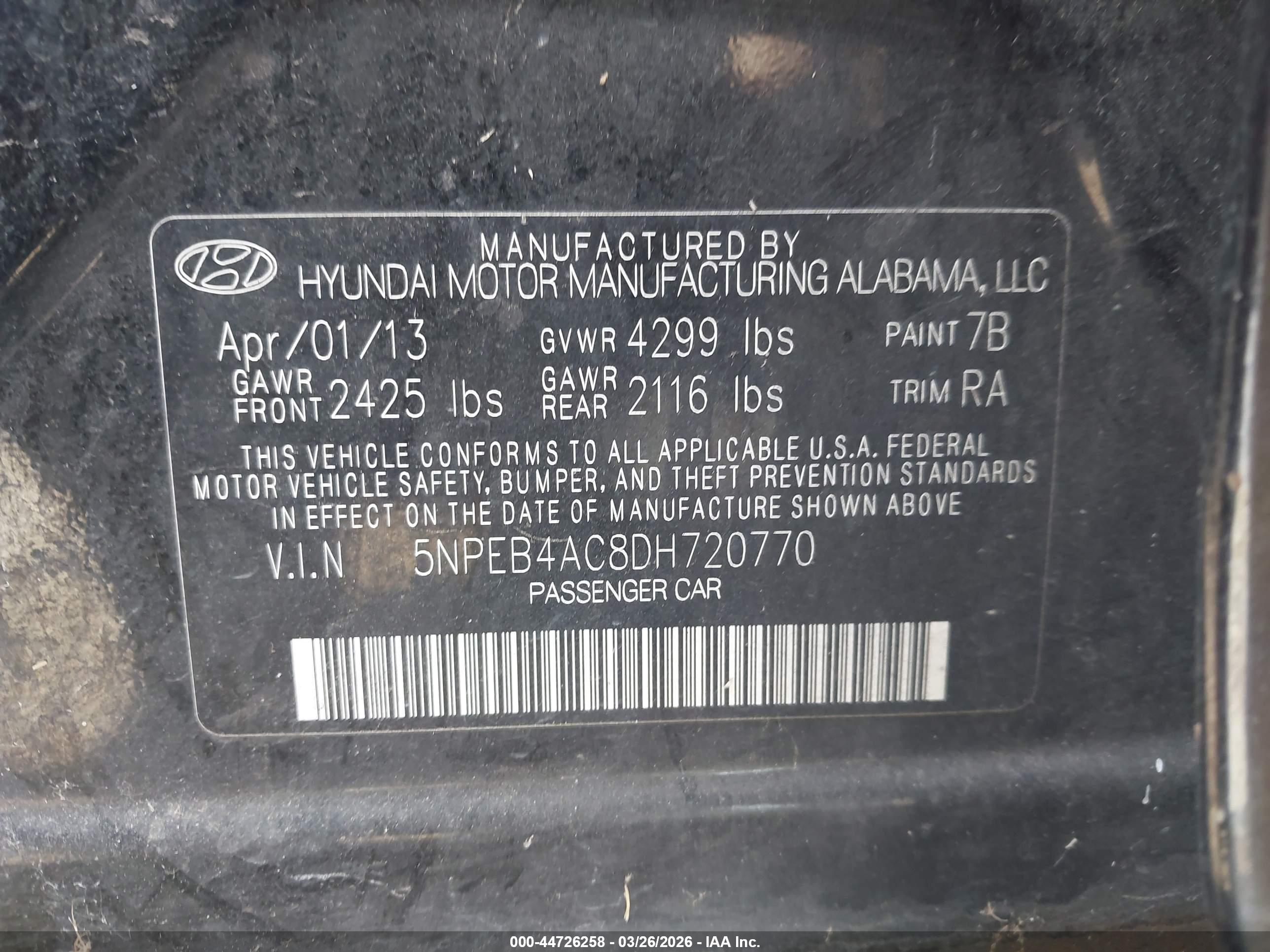 HYUNDAI SONATA image 9