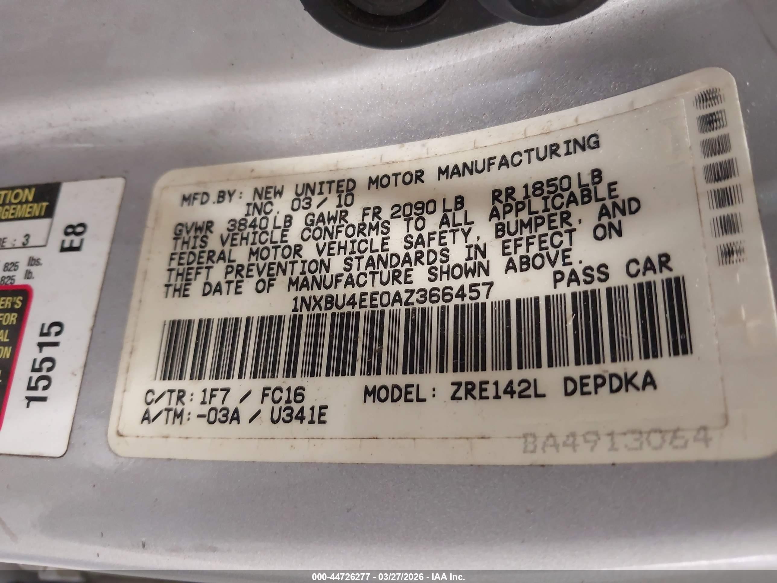 TOYOTA COROLLA image 9