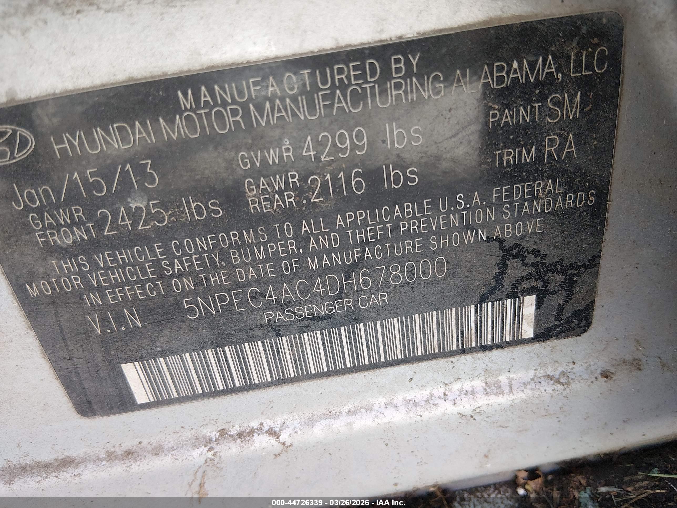 HYUNDAI SONATA image 9