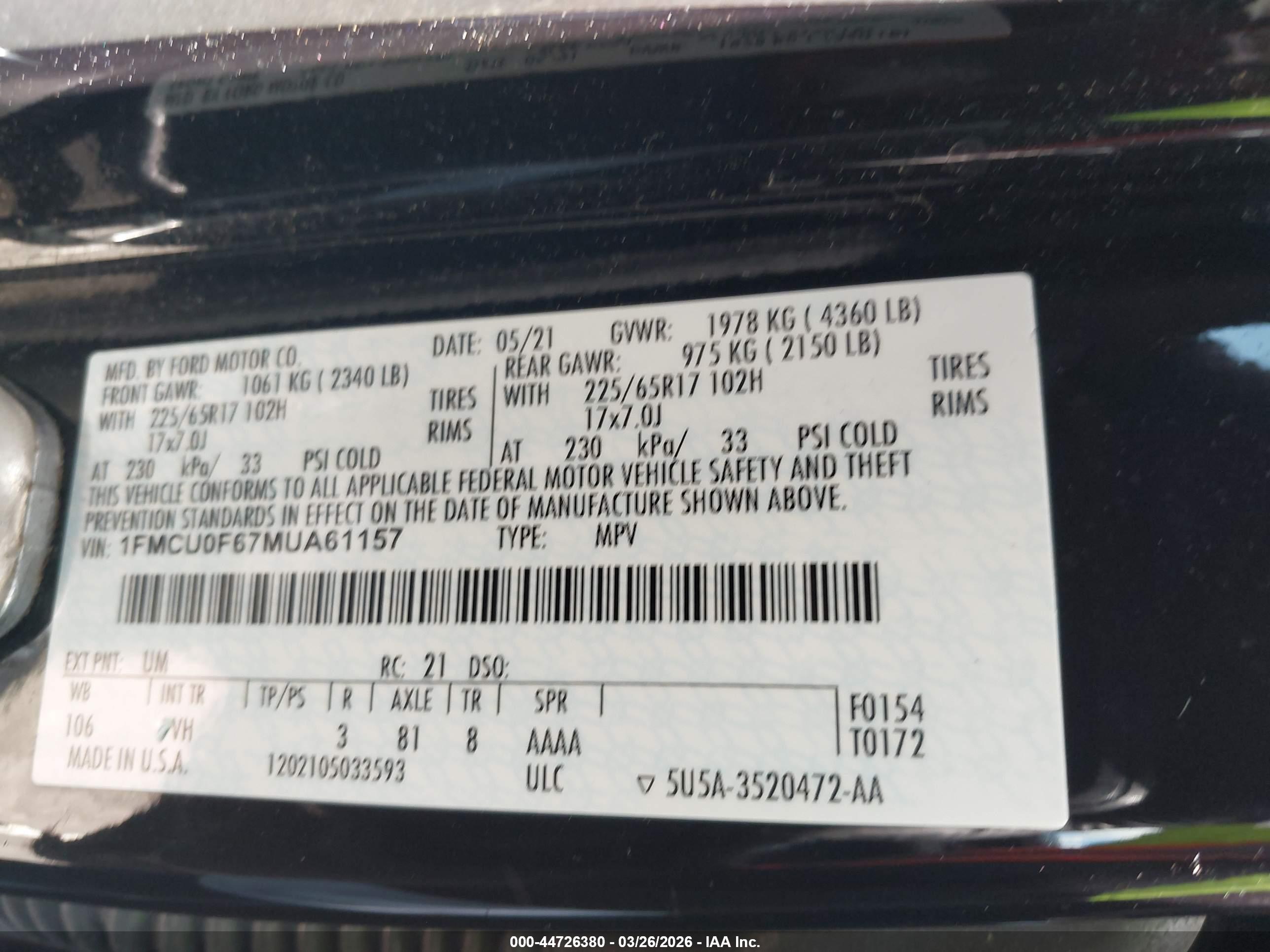FORD ESCAPE image 9