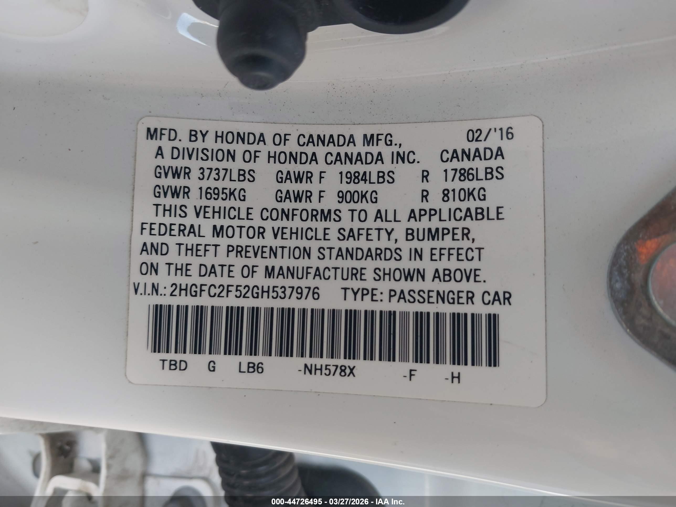 HONDA CIVIC image 9