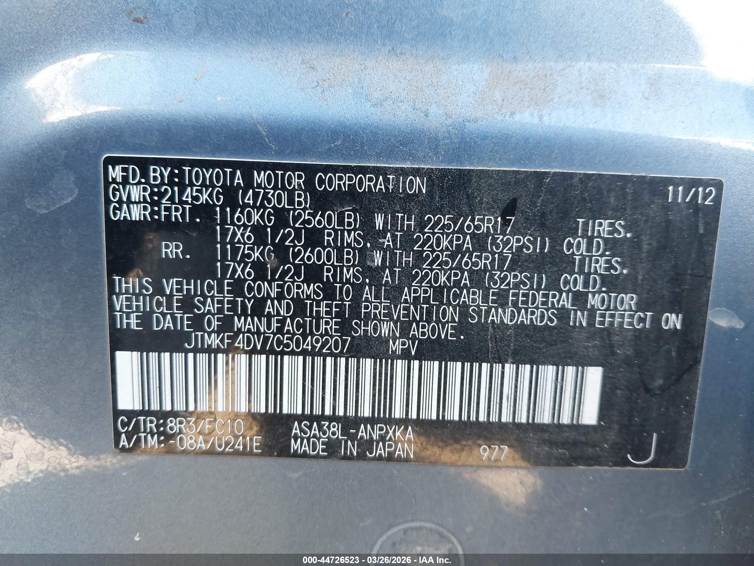 TOYOTA RAV4 image 9
