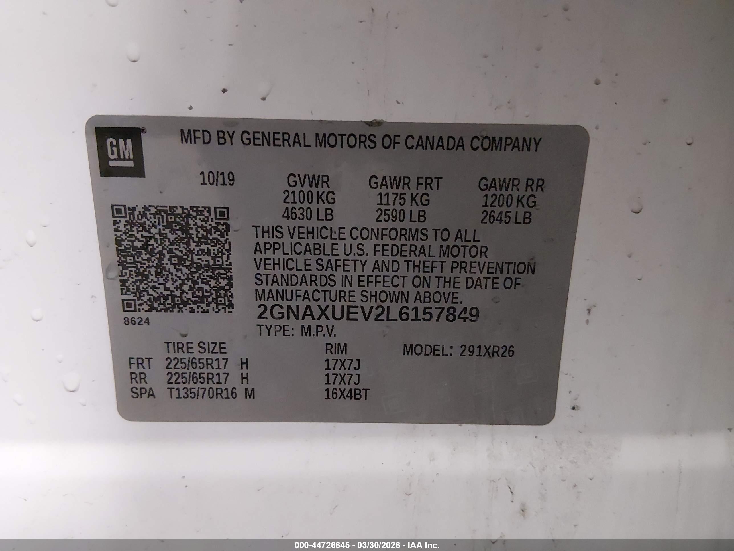 CHEVROLET EQUINOX image 9