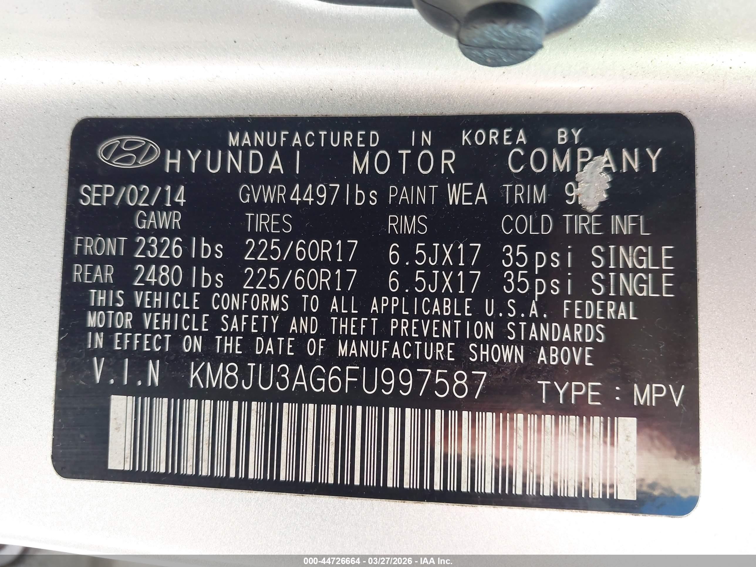HYUNDAI TUCSON image 9