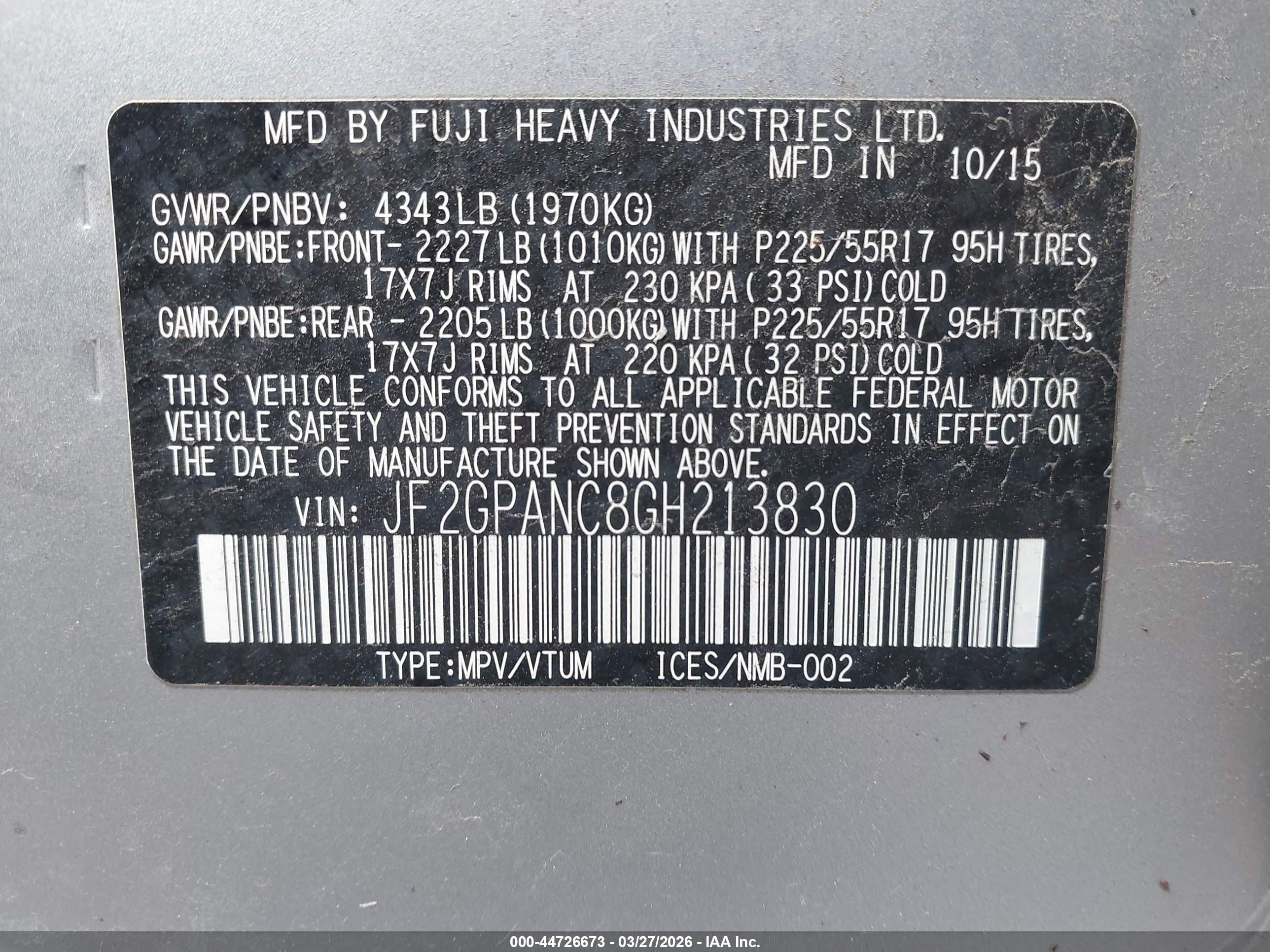 SUBARU CROSSTREK image 9