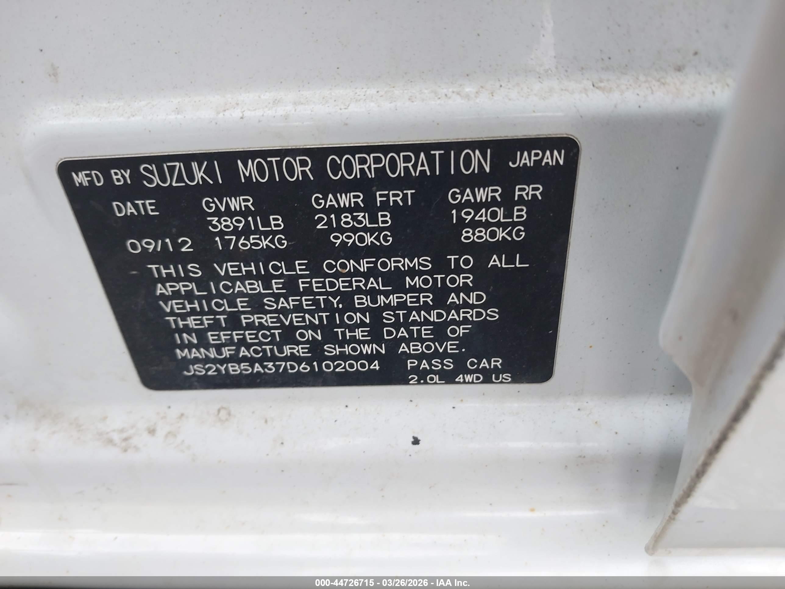 SUZUKI SX4 image 9