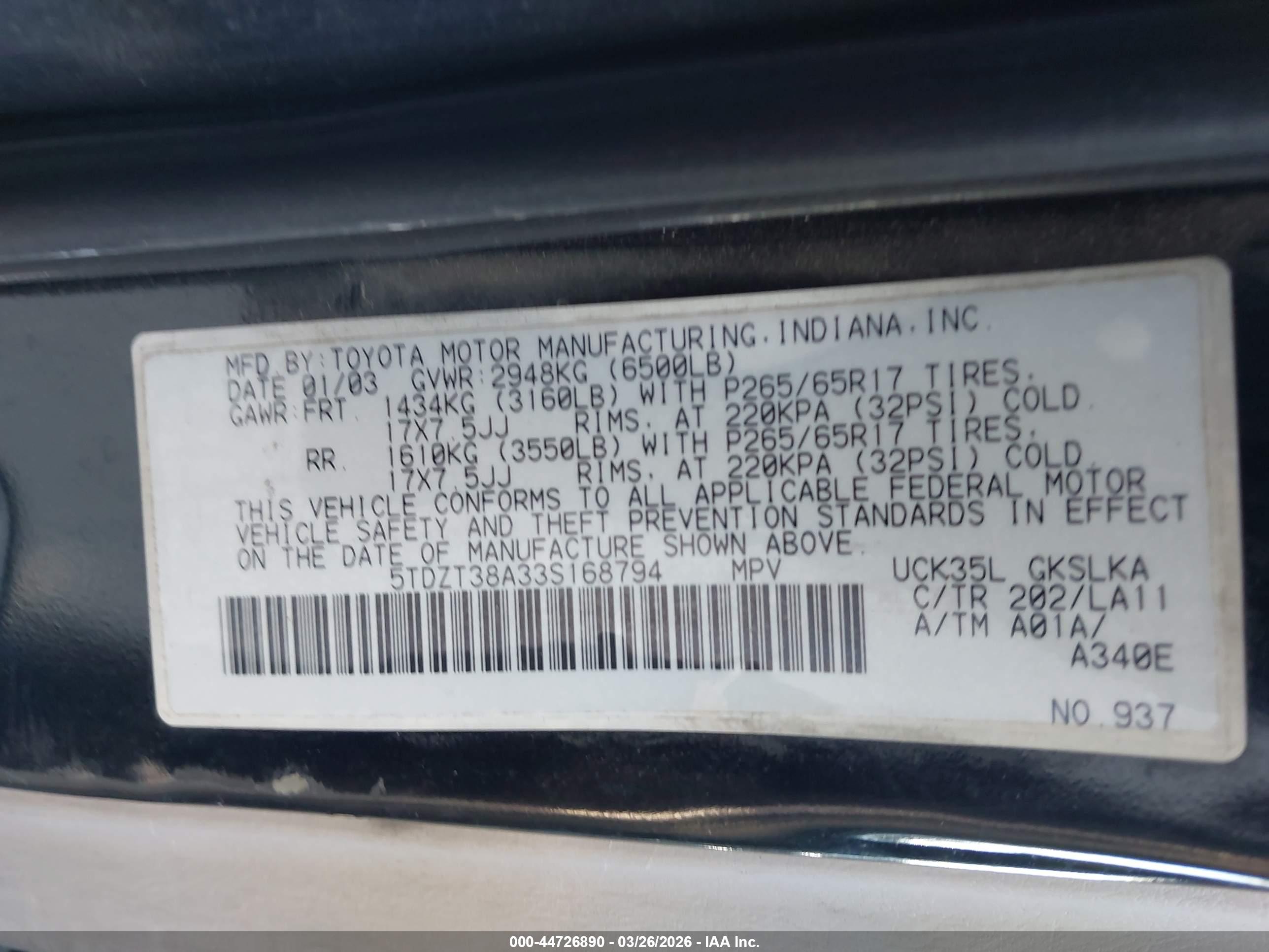 TOYOTA SEQUOIA image 9