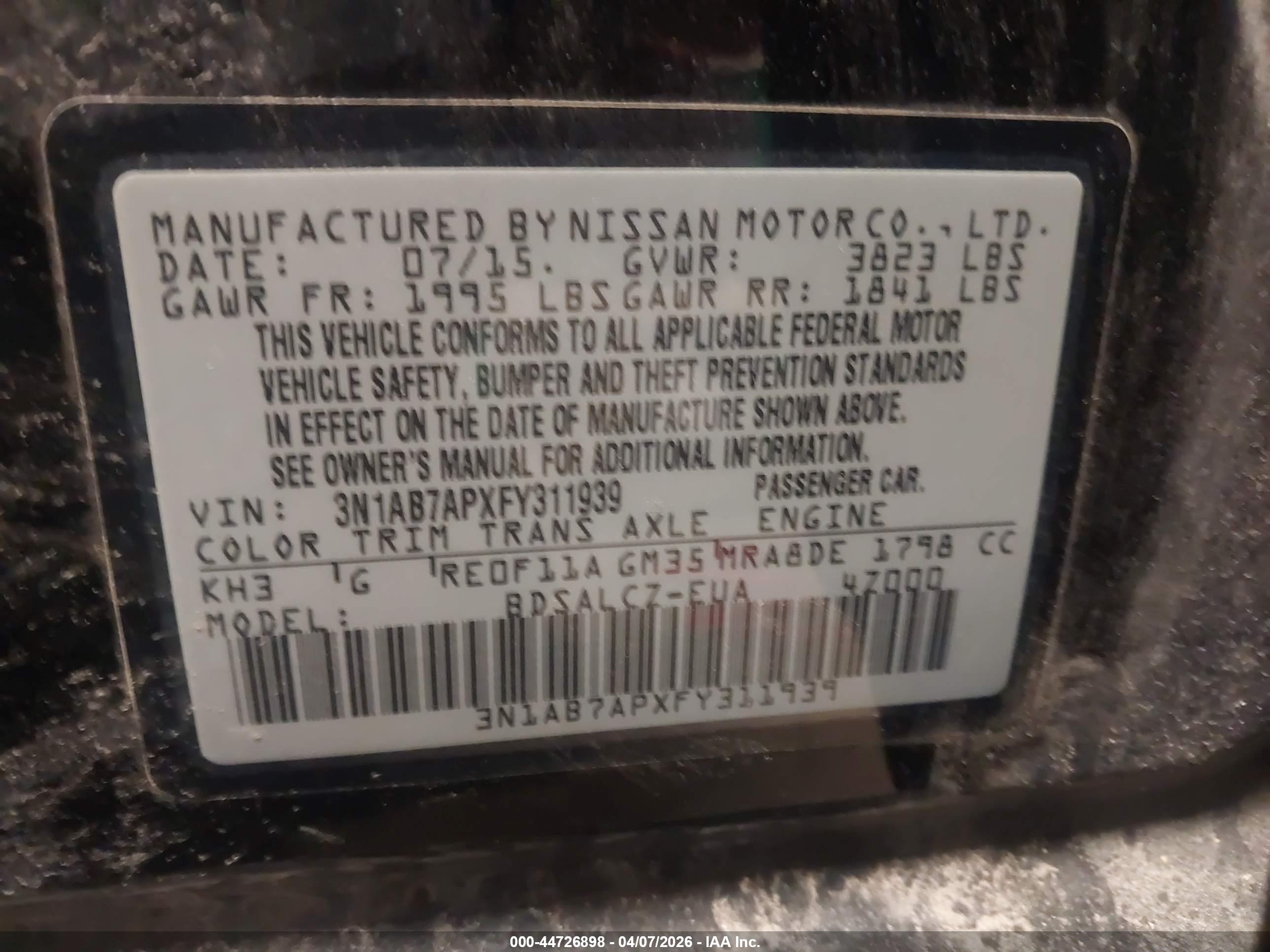 NISSAN SENTRA image 9