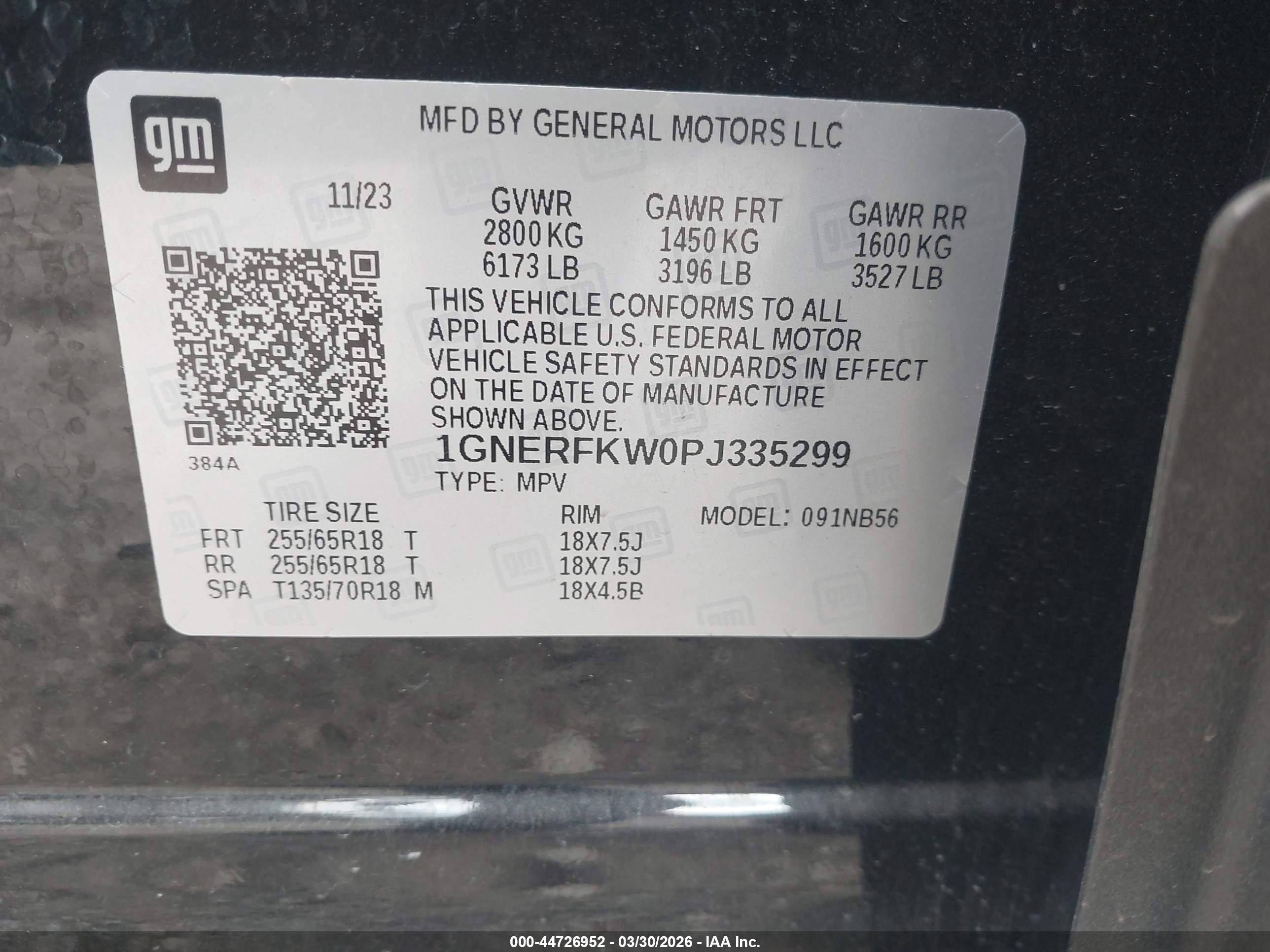 CHEVROLET TRAVERSE image 9
