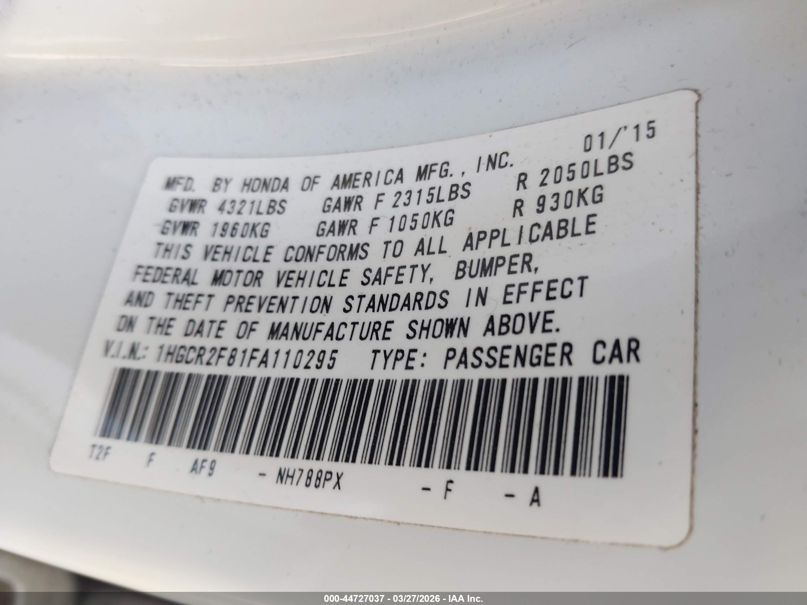 HONDA ACCORD image 9