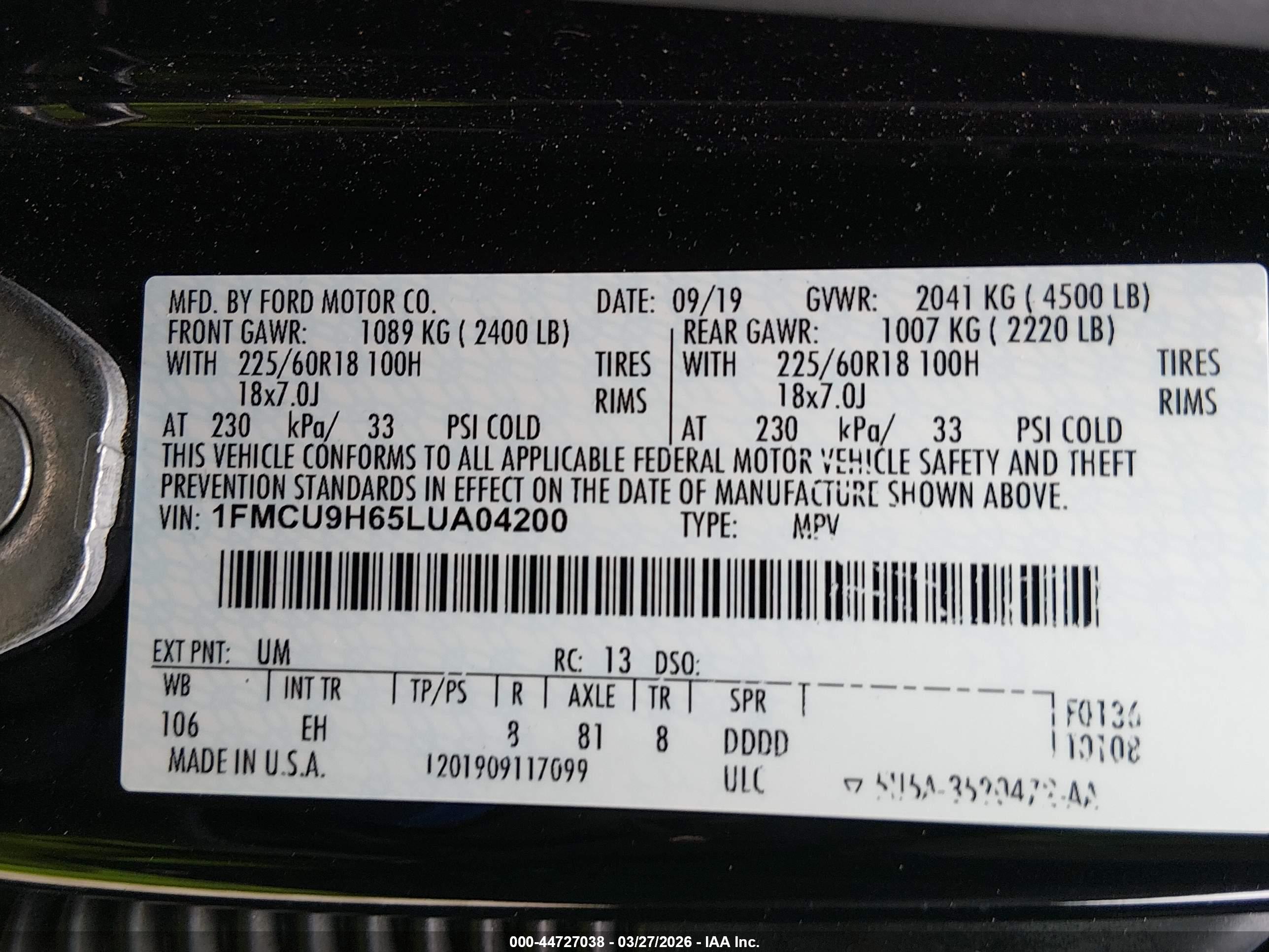 FORD ESCAPE image 9
