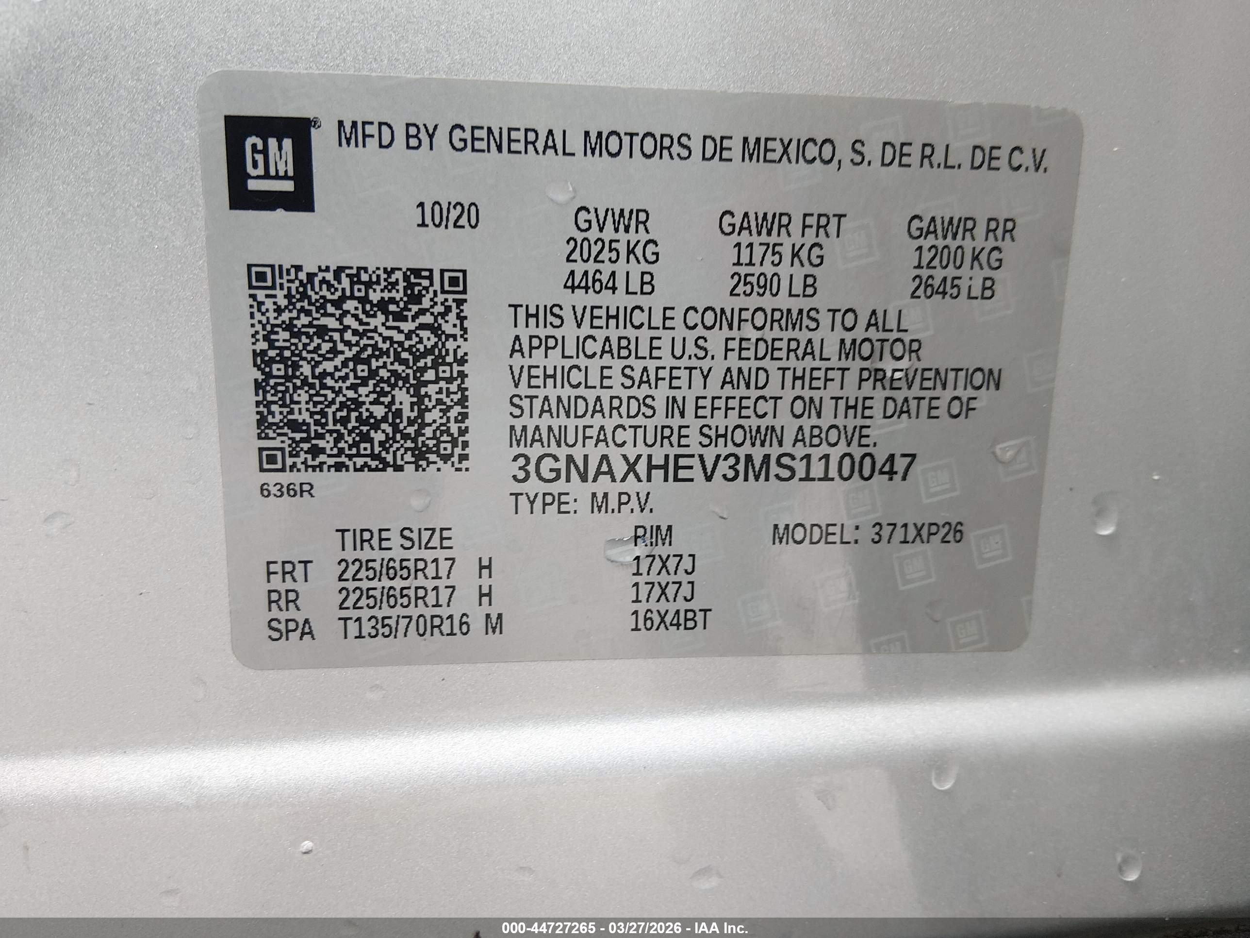 CHEVROLET EQUINOX image 9