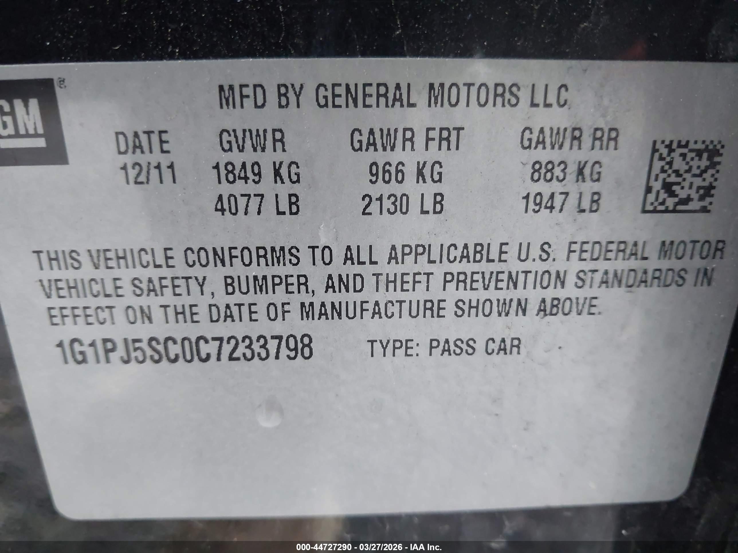CHEVROLET CRUZE image 9